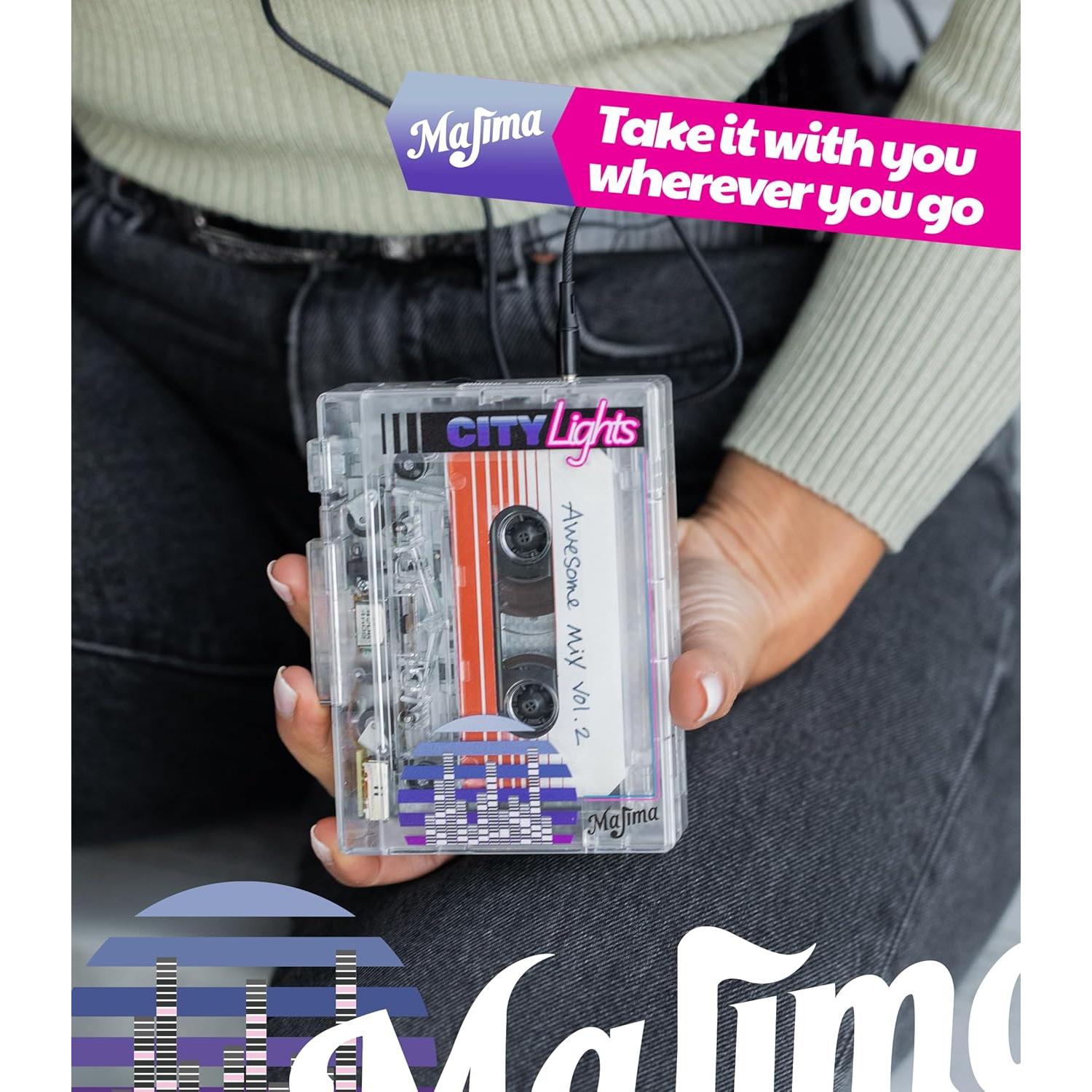 Reproductor de Casete Retro Majima K66 Transparente Bluetooth