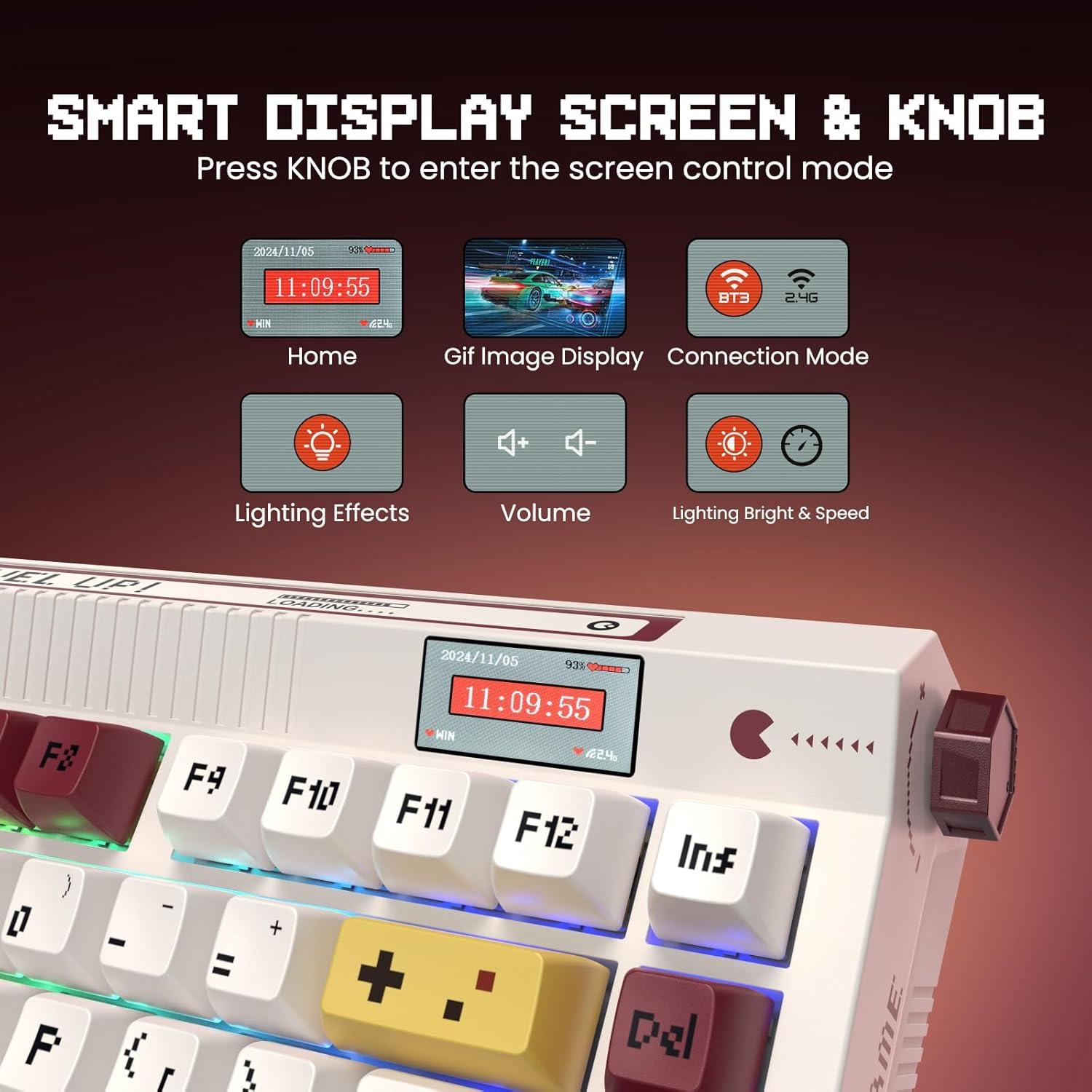 Teclado Mecánico Inalámbrico RisoPhy PC423 75% RGB