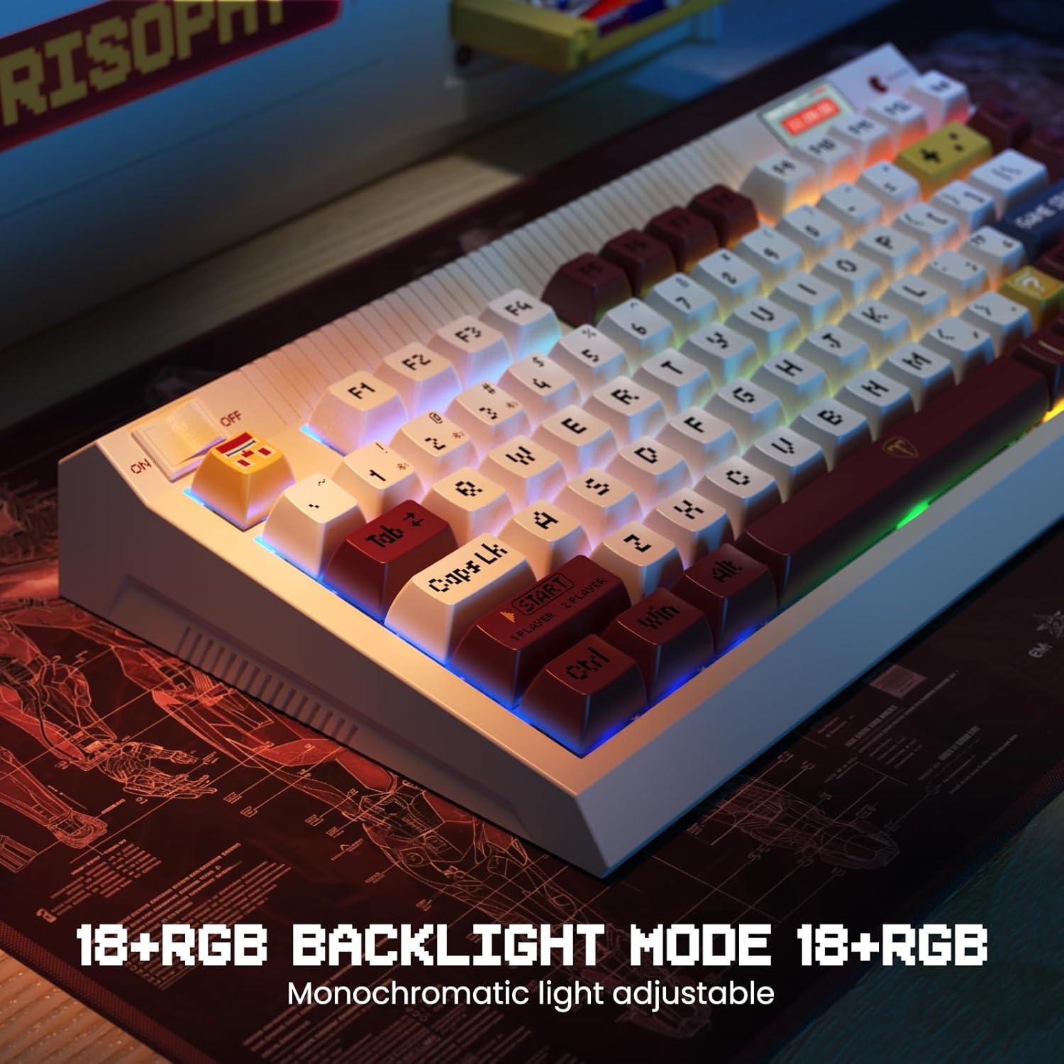Teclado Mecánico Inalámbrico RisoPhy PC423 75% RGB
