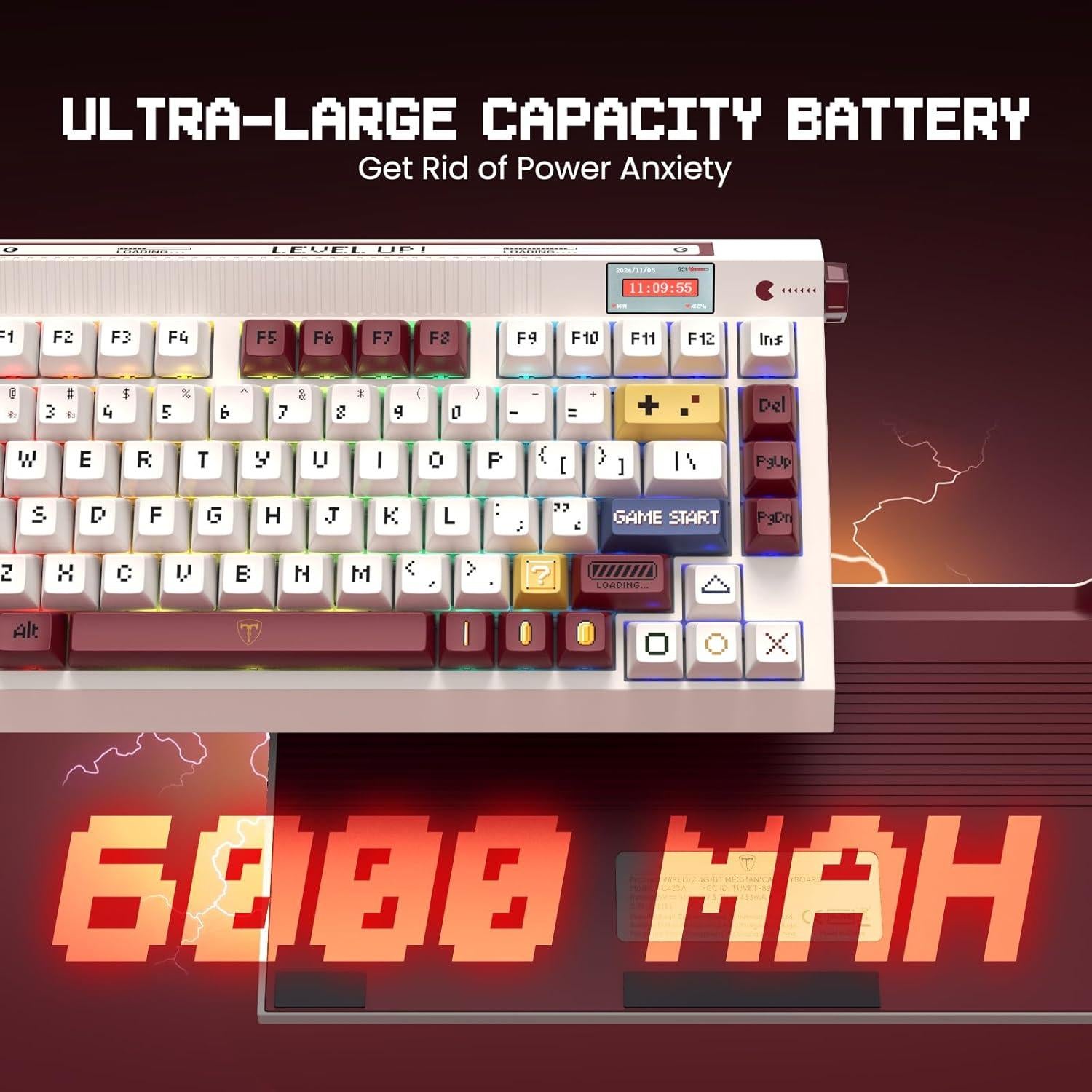 Teclado Mecánico Inalámbrico RisoPhy PC423 75% RGB