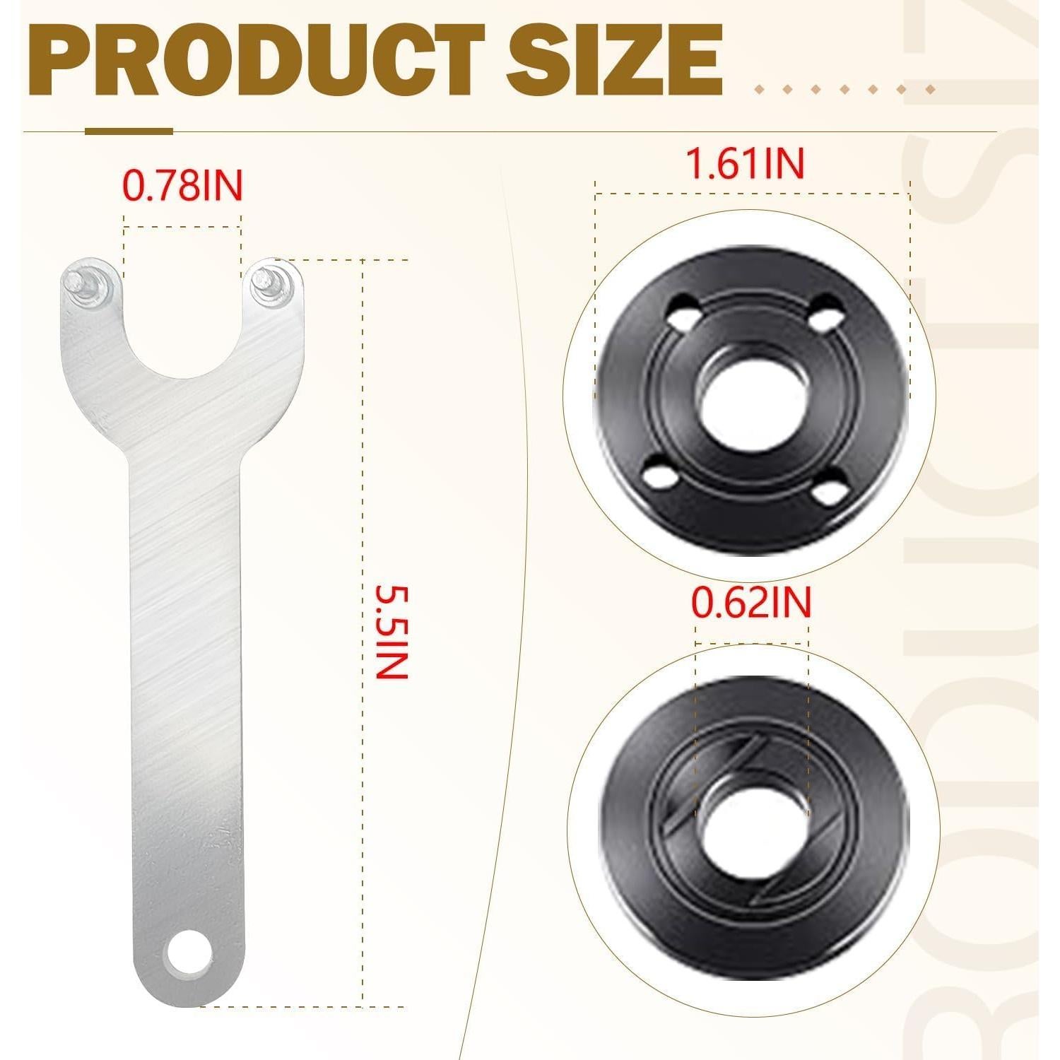 Llave para Amoladora Angular Liofairy 224399-1 5/8"-11