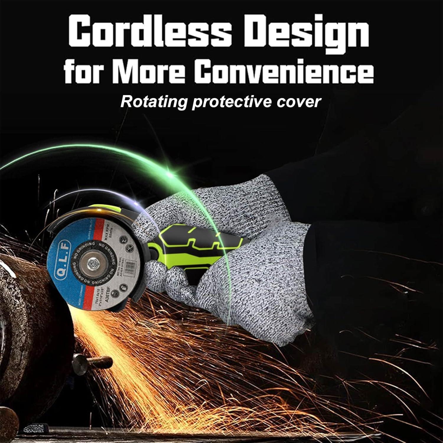 Amoladora Angular Inalámbrica ZFULVO 16.8V 19500RPM