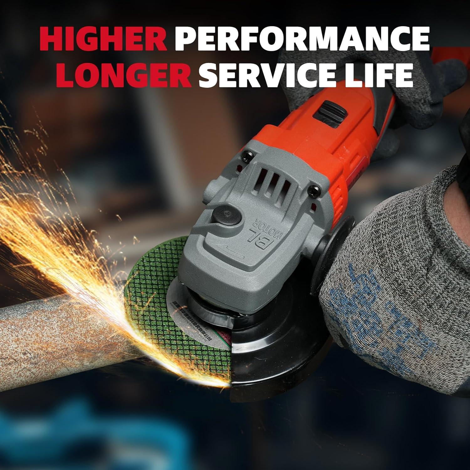 Amoladora Angular Inalámbrica FIITE 18V 10000RPM 2 Baterías