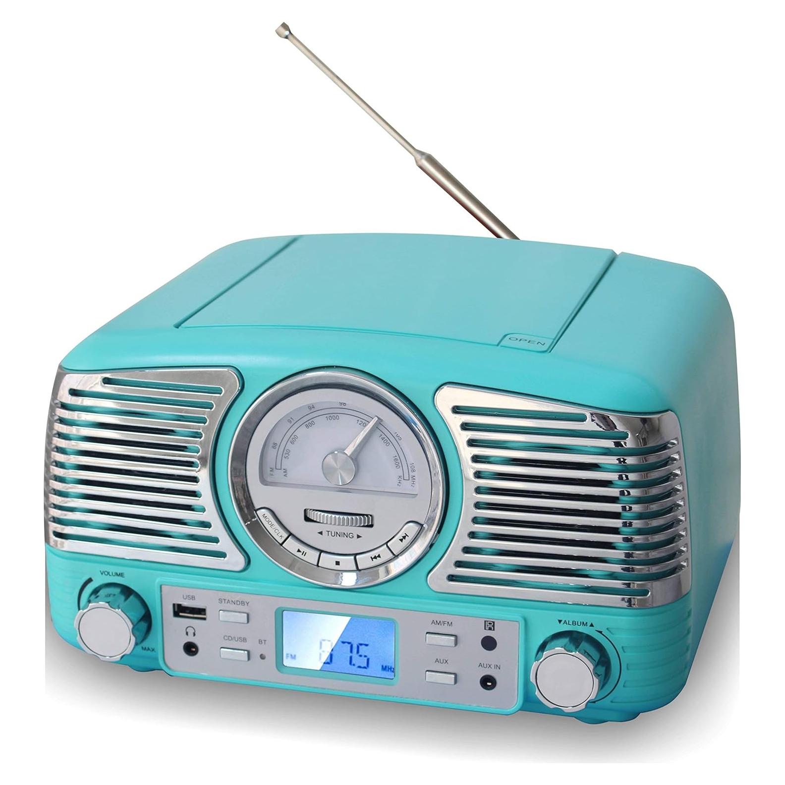 Reproductor de CD TechPlay QT62BT Turquesa Bluetooth