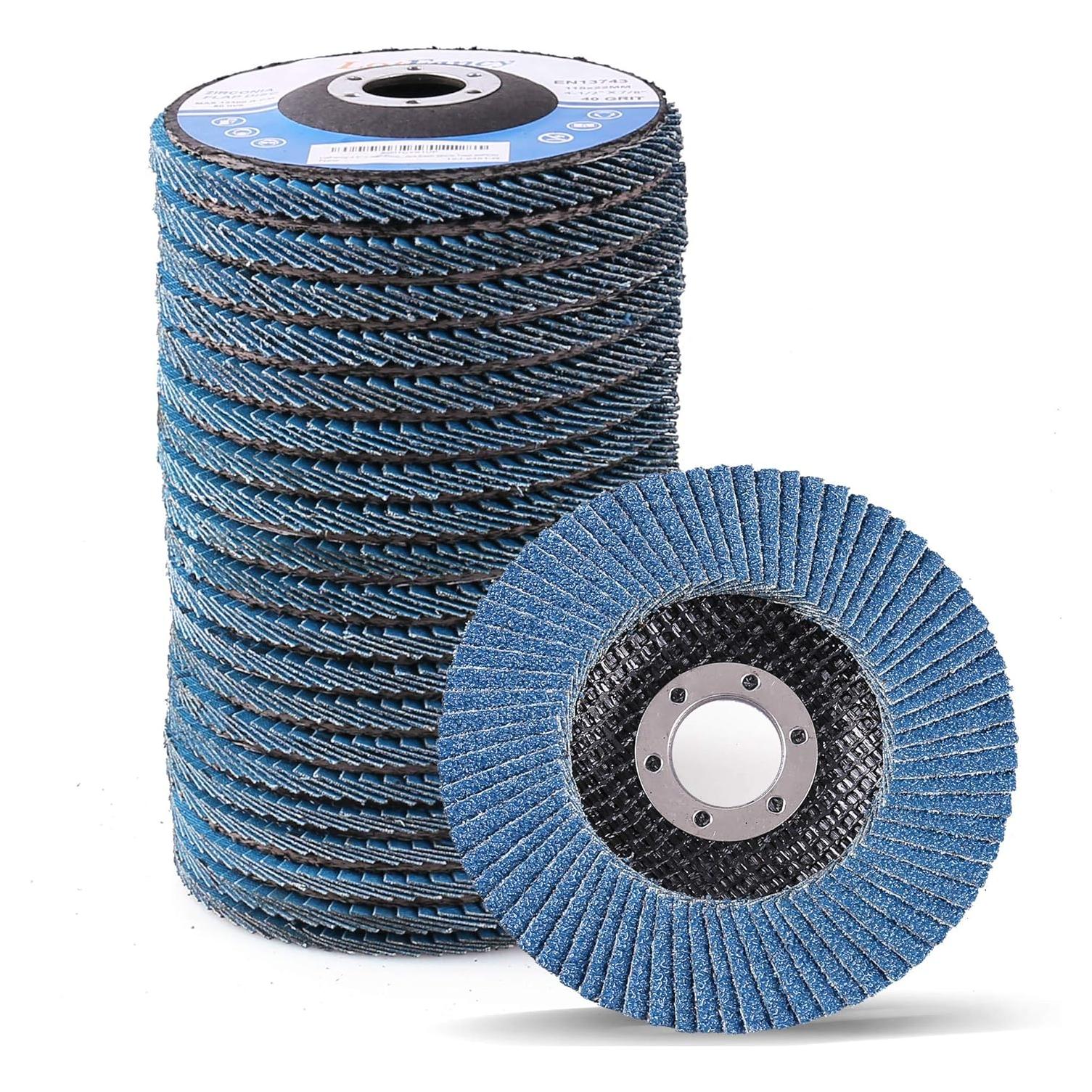 Discos de Aleta 20PCS LotFancy 4.5" Grano Variado