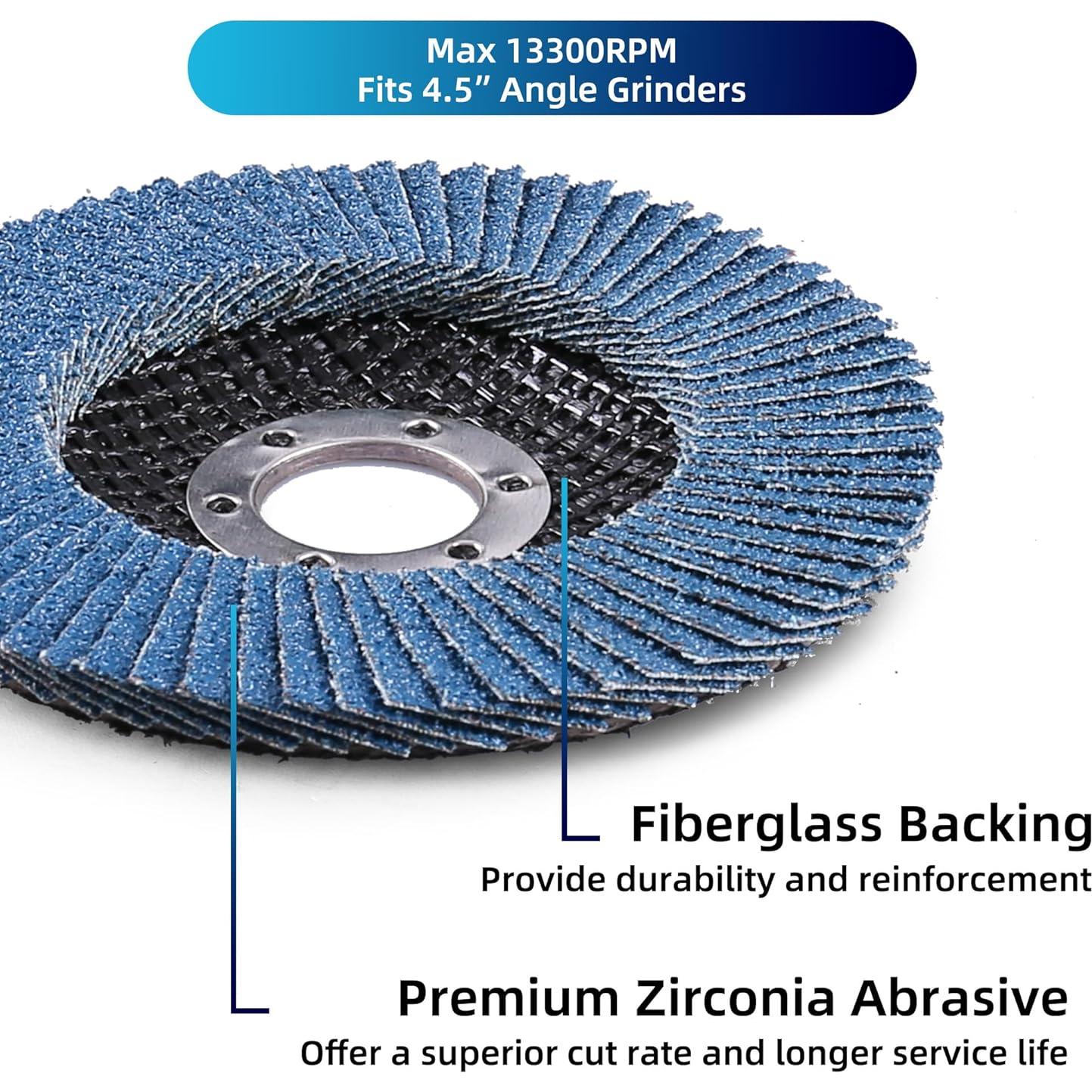 Discos de Aleta 20PCS LotFancy 4.5" Grano Variado