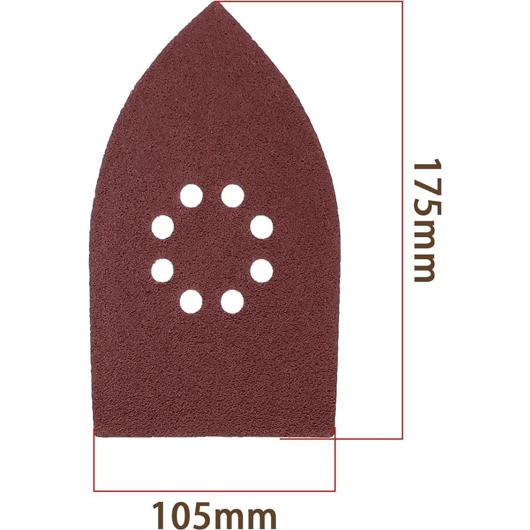 Lijas ECSiNG 50Pcs 105x175mm 8 Agujeros Grano 40-120