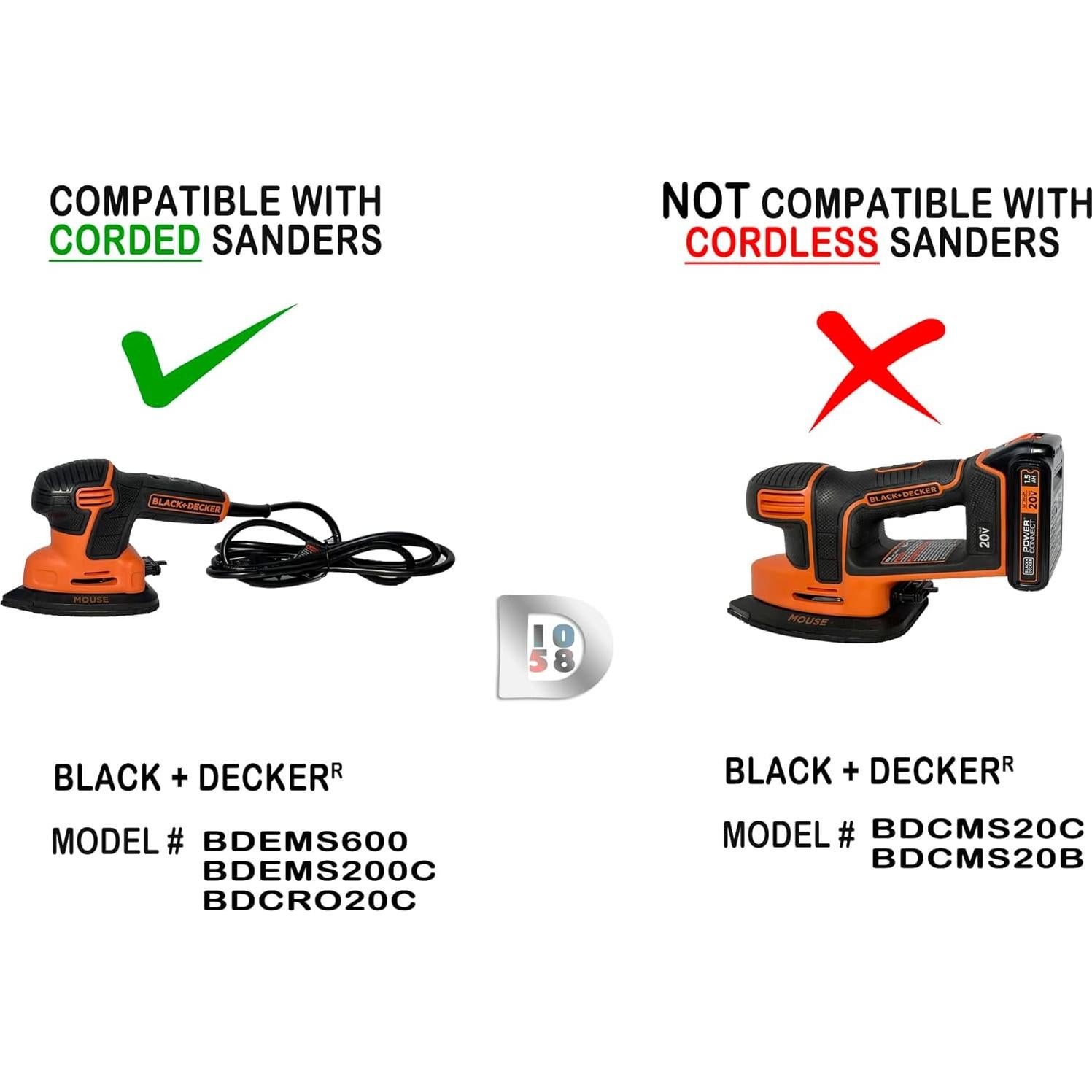 Adaptador de Manguera 1058 Designs para Lijadora BLACK+DECKER
