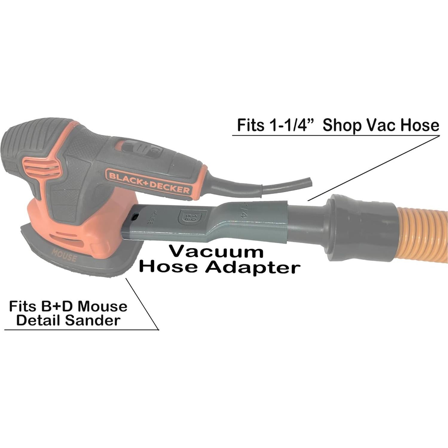 Adaptador de Manguera 1058 Designs para Lijadora BLACK+DECKER