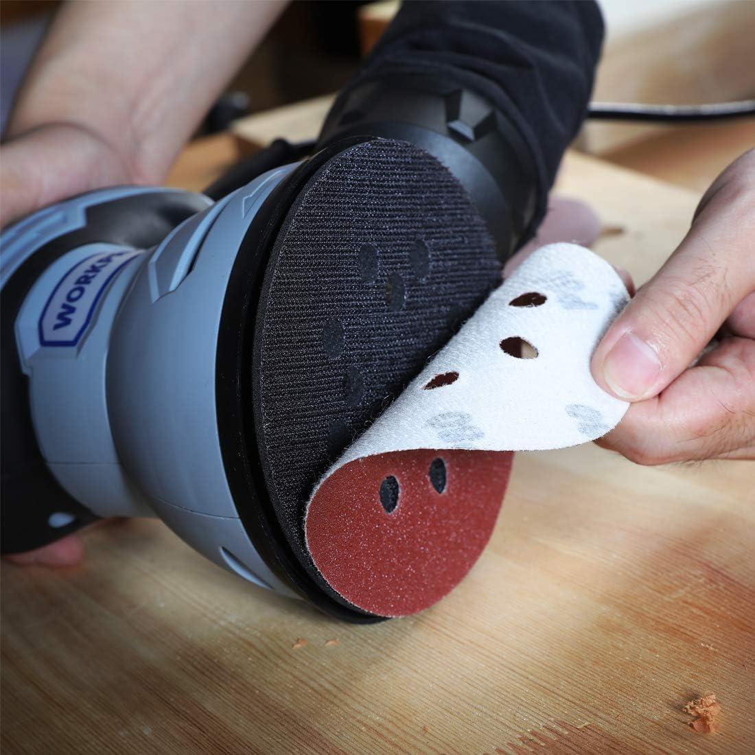 Discos de Lijado WORKPRO 80 Piezas 12,7 cm 60-400 Granos