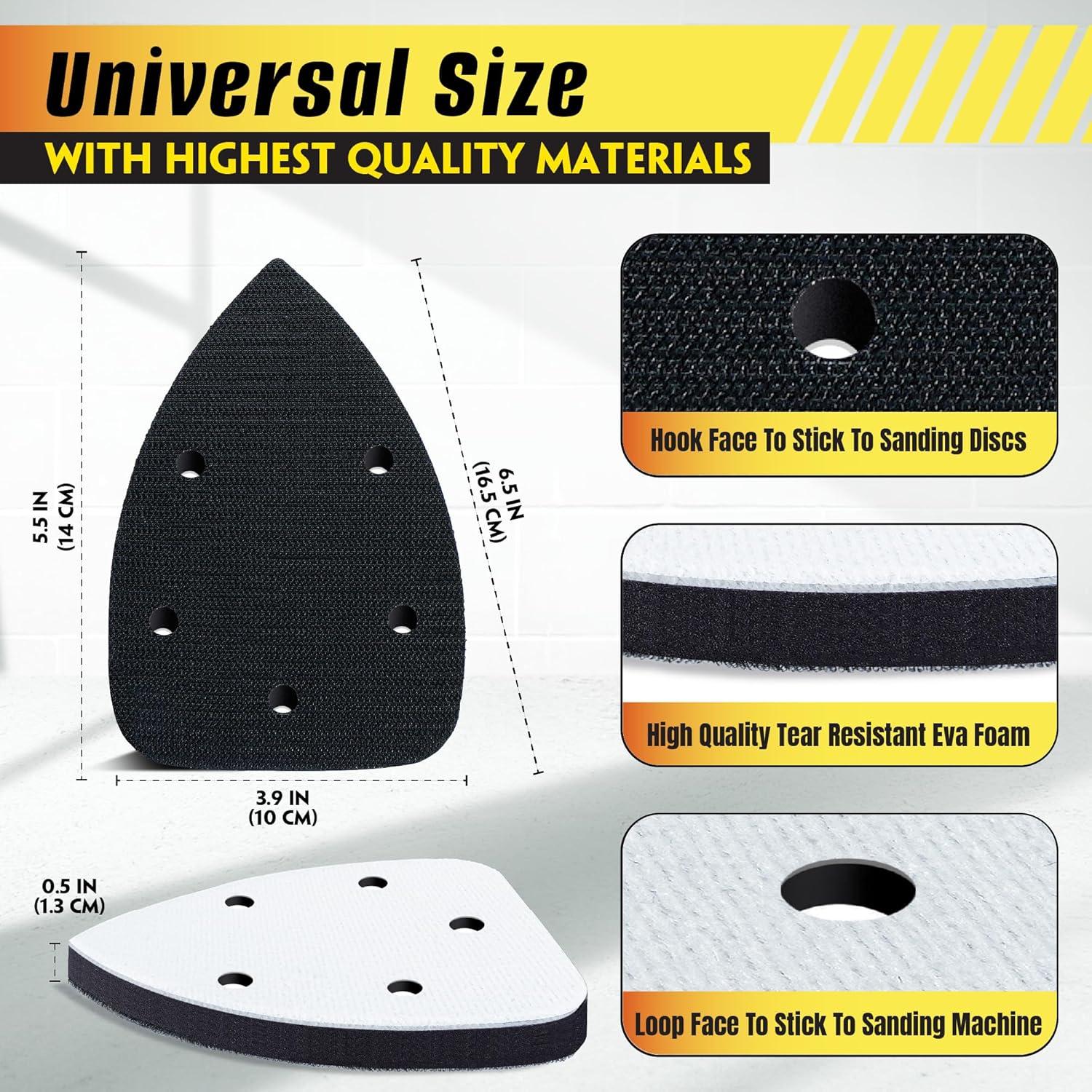 Paquete de 5 almohadillas de lijado TUSGOR X100 para ratón