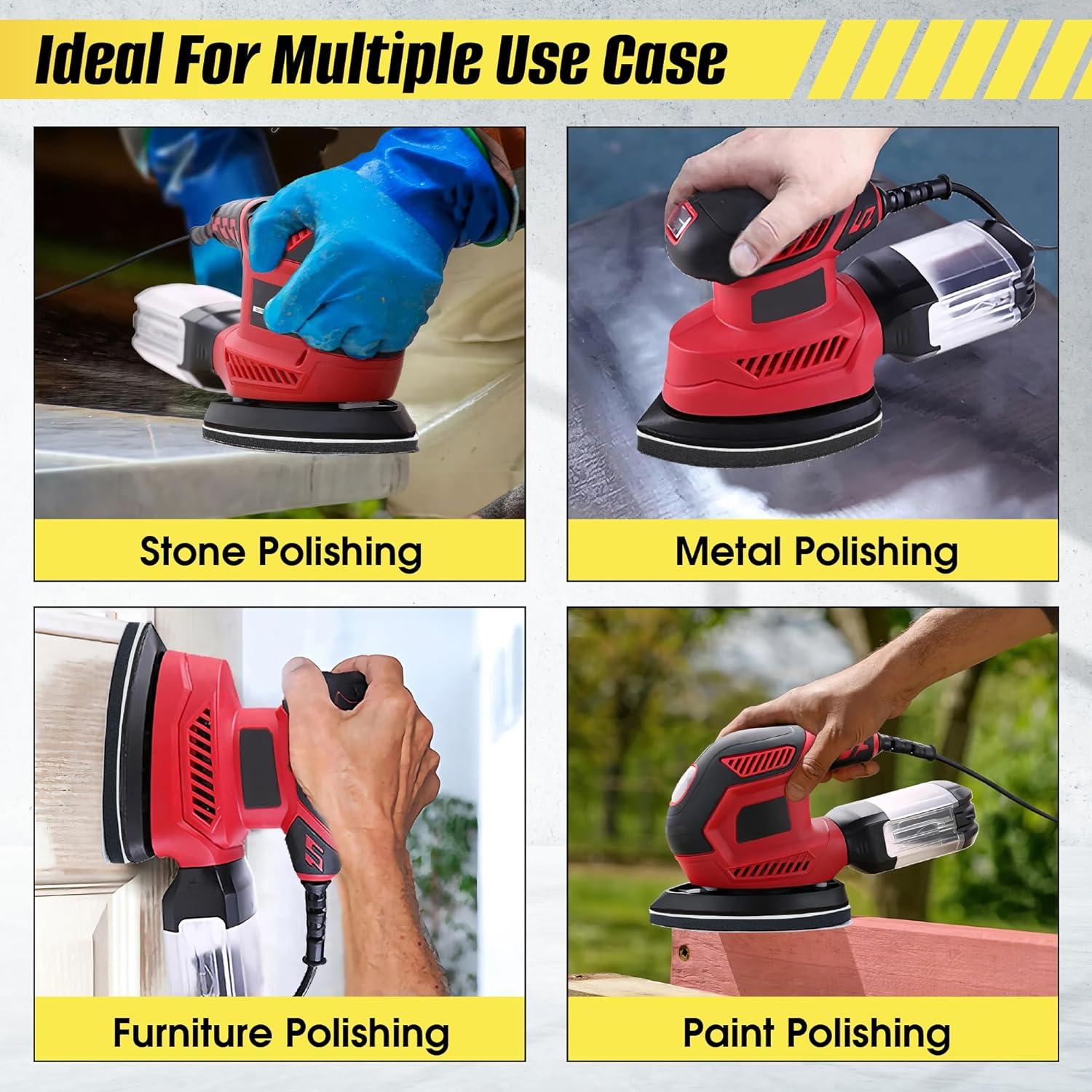 Paquete de 5 almohadillas de lijado TUSGOR X100 para ratón