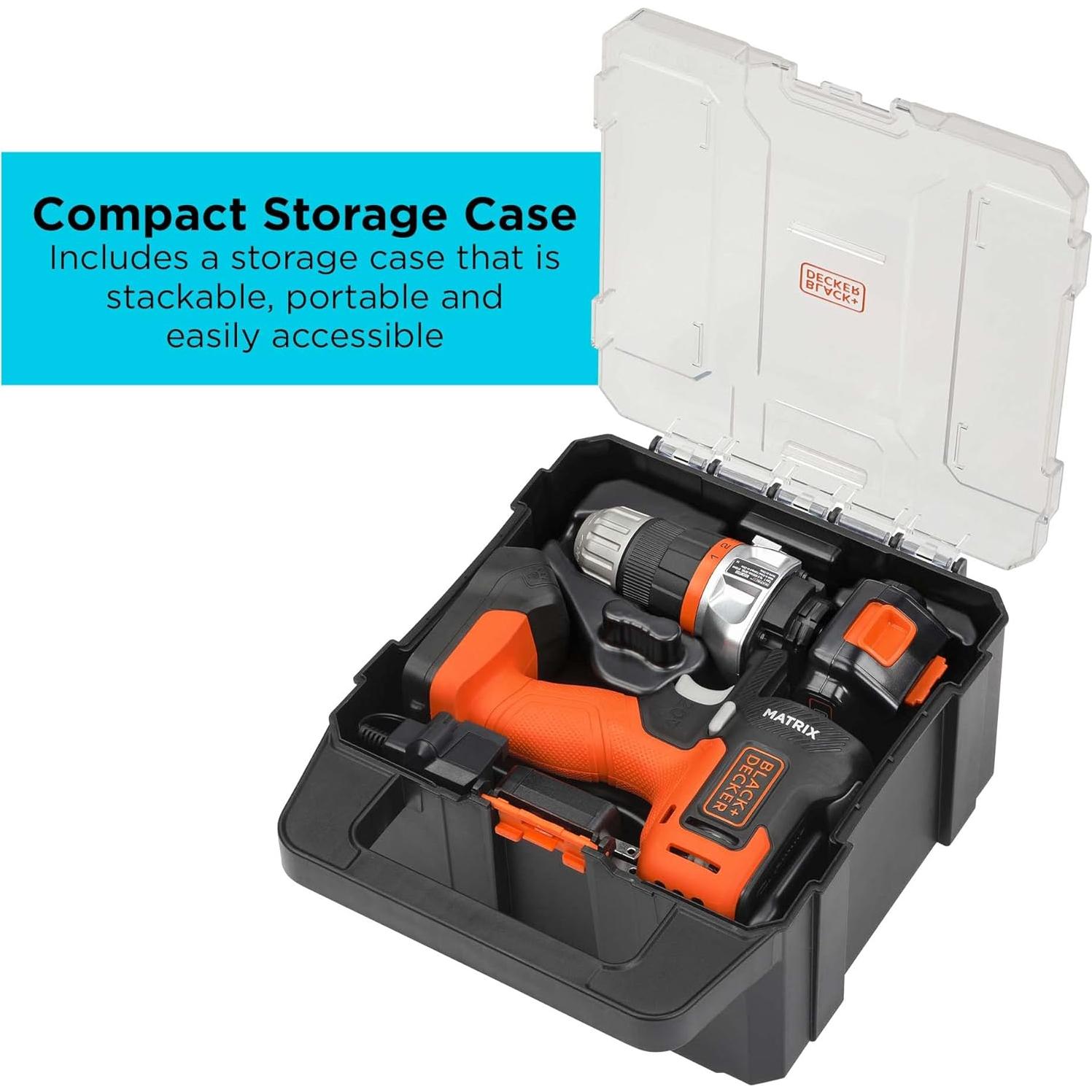 Taladro + Lijadora BLACK+DECKER MATRIX 20V Kit Compacto