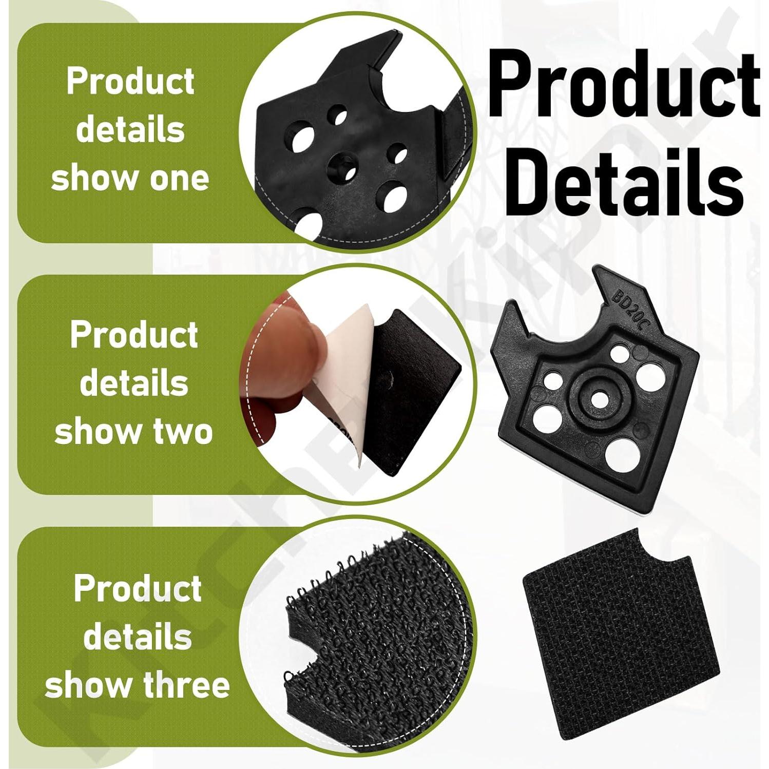 Paquete de 3 Soportes de Lijadora KitchenKipper para Black & Decker