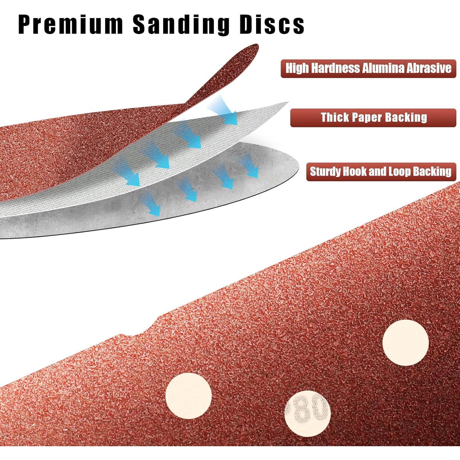 Discos de Lijado Szarint 150 Granos 12.7 cm 150 Pcs