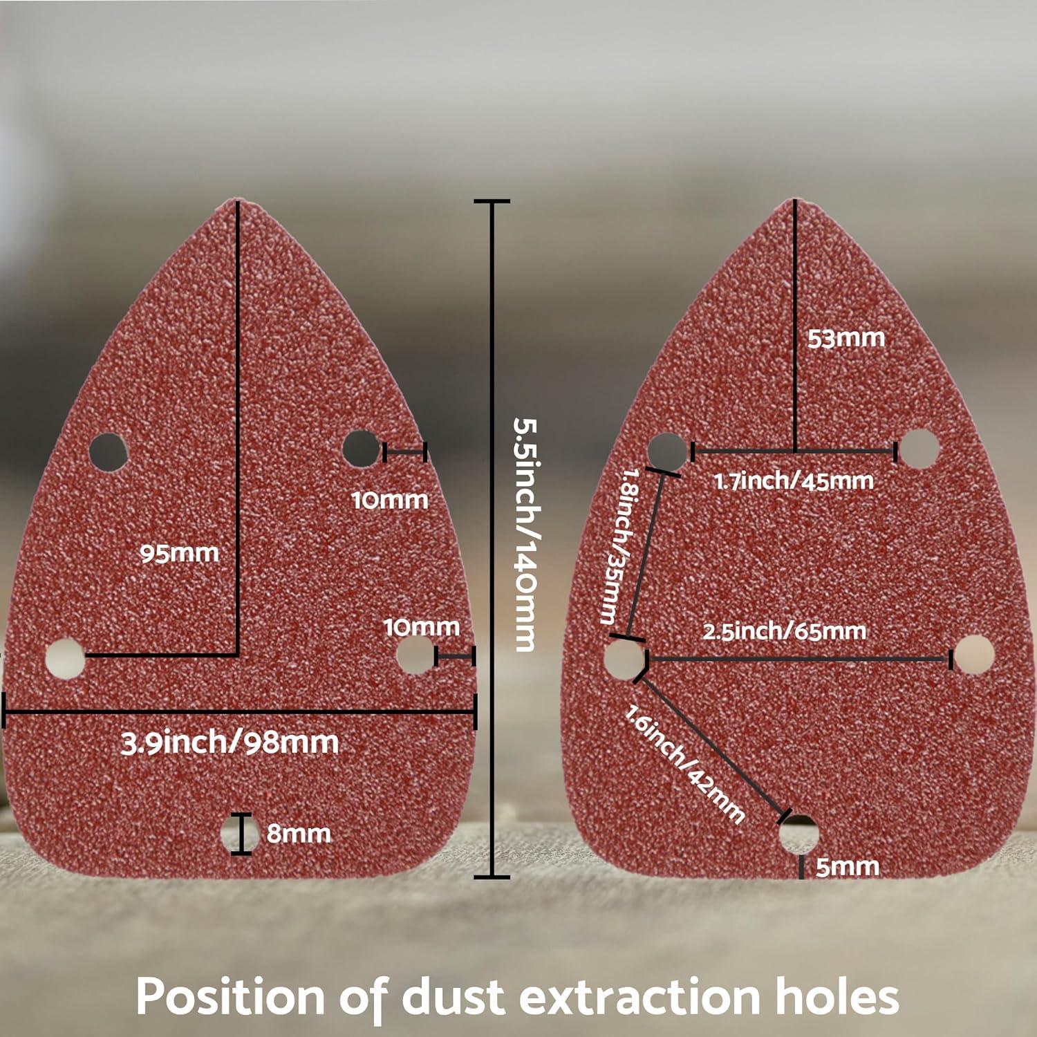 Lijadora Mouse S&F 70pcs Grano 40-320 para Ryobi