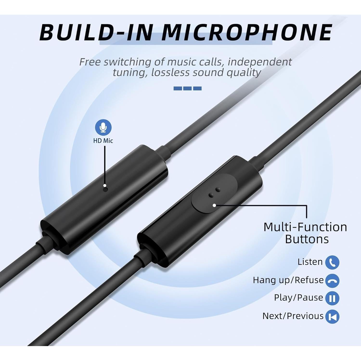 Auriculares EP-06 MORMOQUE con micrófono y 10mm de audio