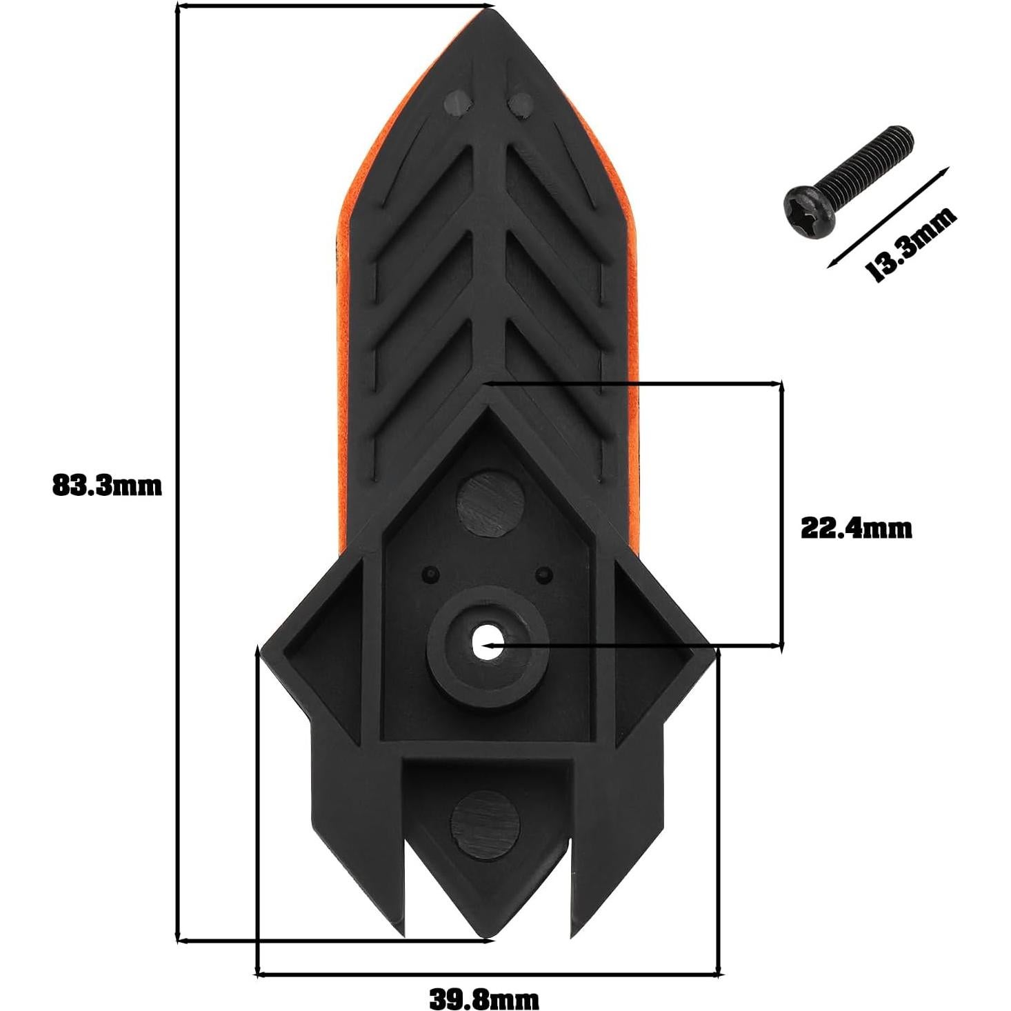 Placas de Dedo de Lijadora OTOTEC 2 Piezas 83.3mm Negro