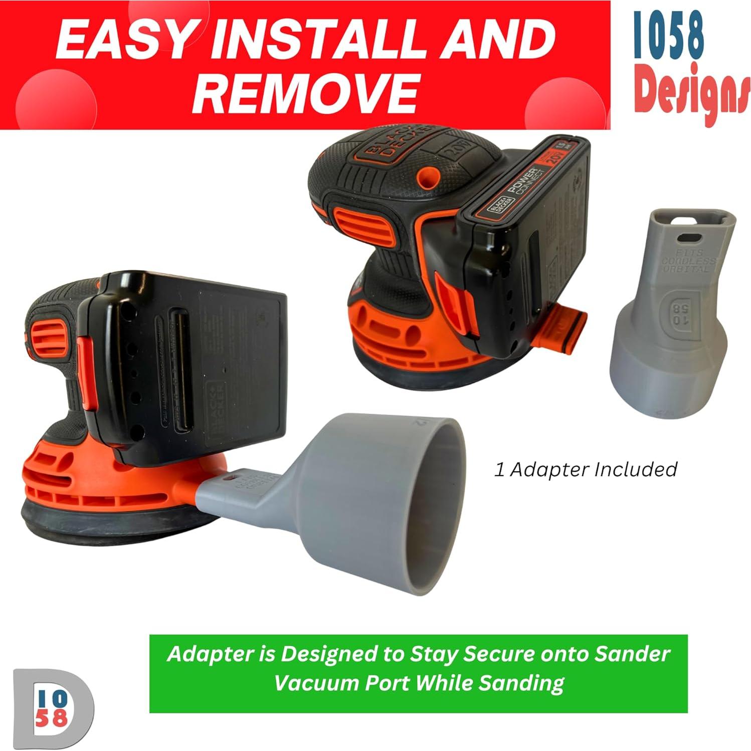 Adaptador Aspiradora 1058 Designs para Lijadora Black Decker 5"