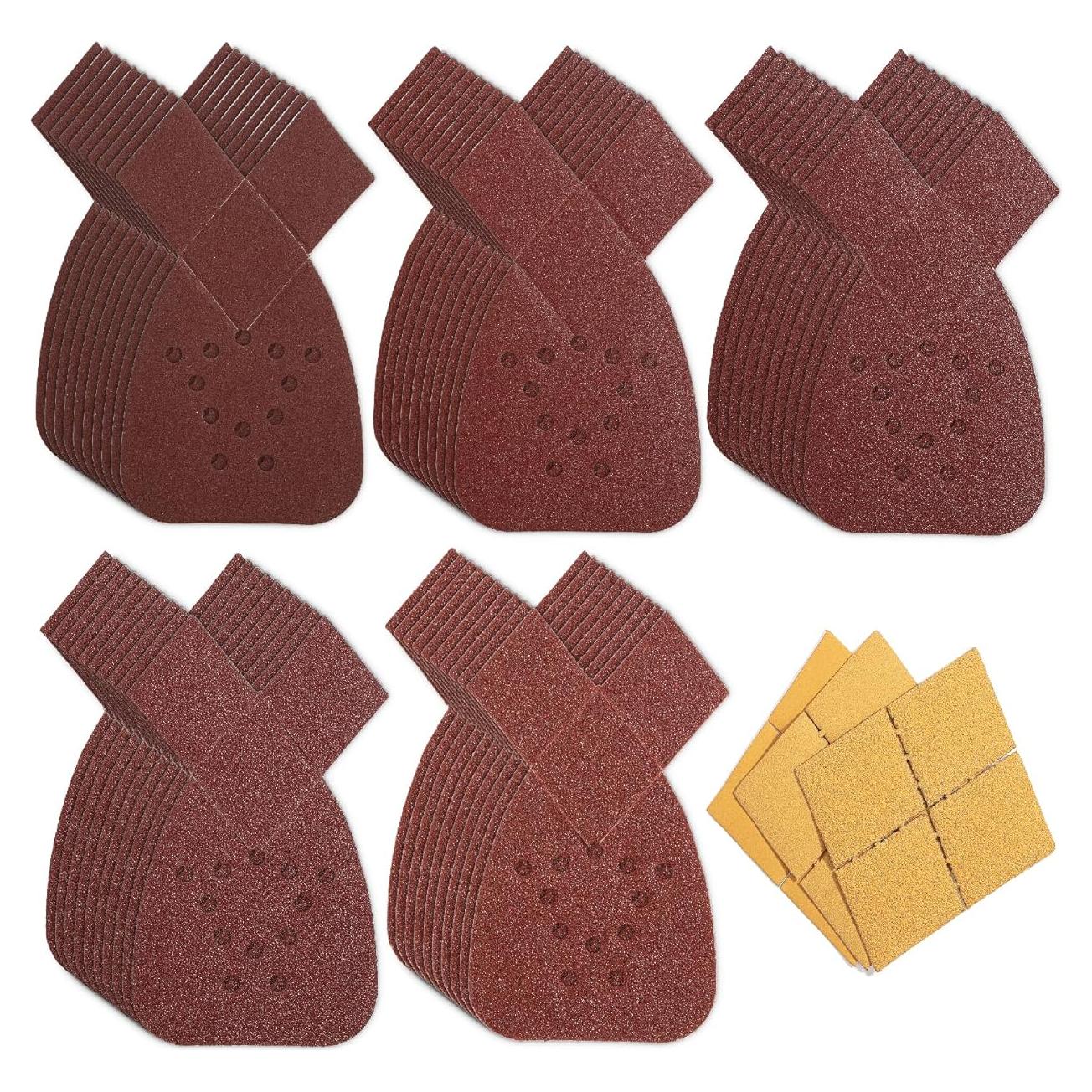 Lijadora de Detalle Bates - 50 Piezas Papel de Lija Granos 60-240