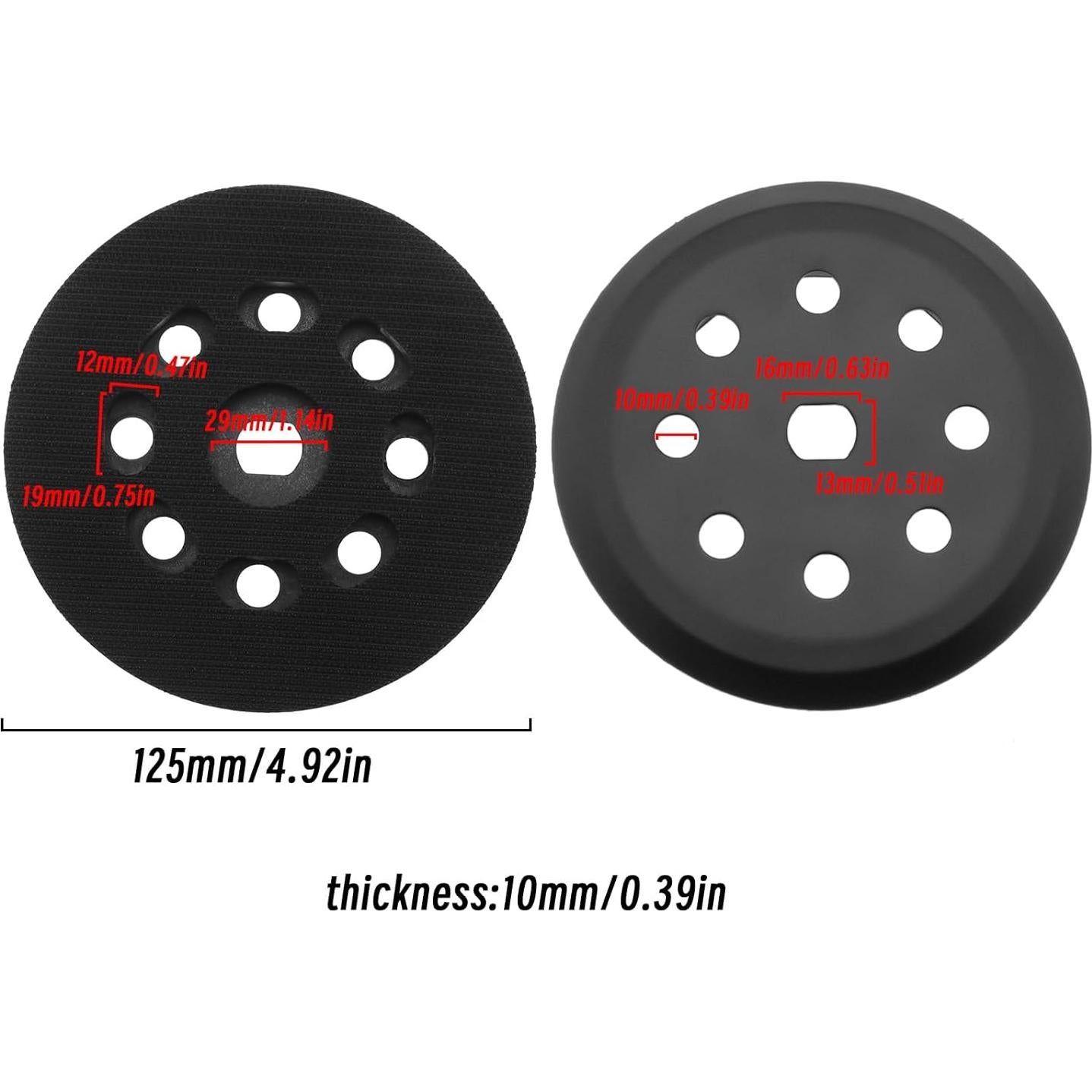Almohadilla de Lijado Crear Idea 125mm 8 Agujeros Compatible Black & Decker