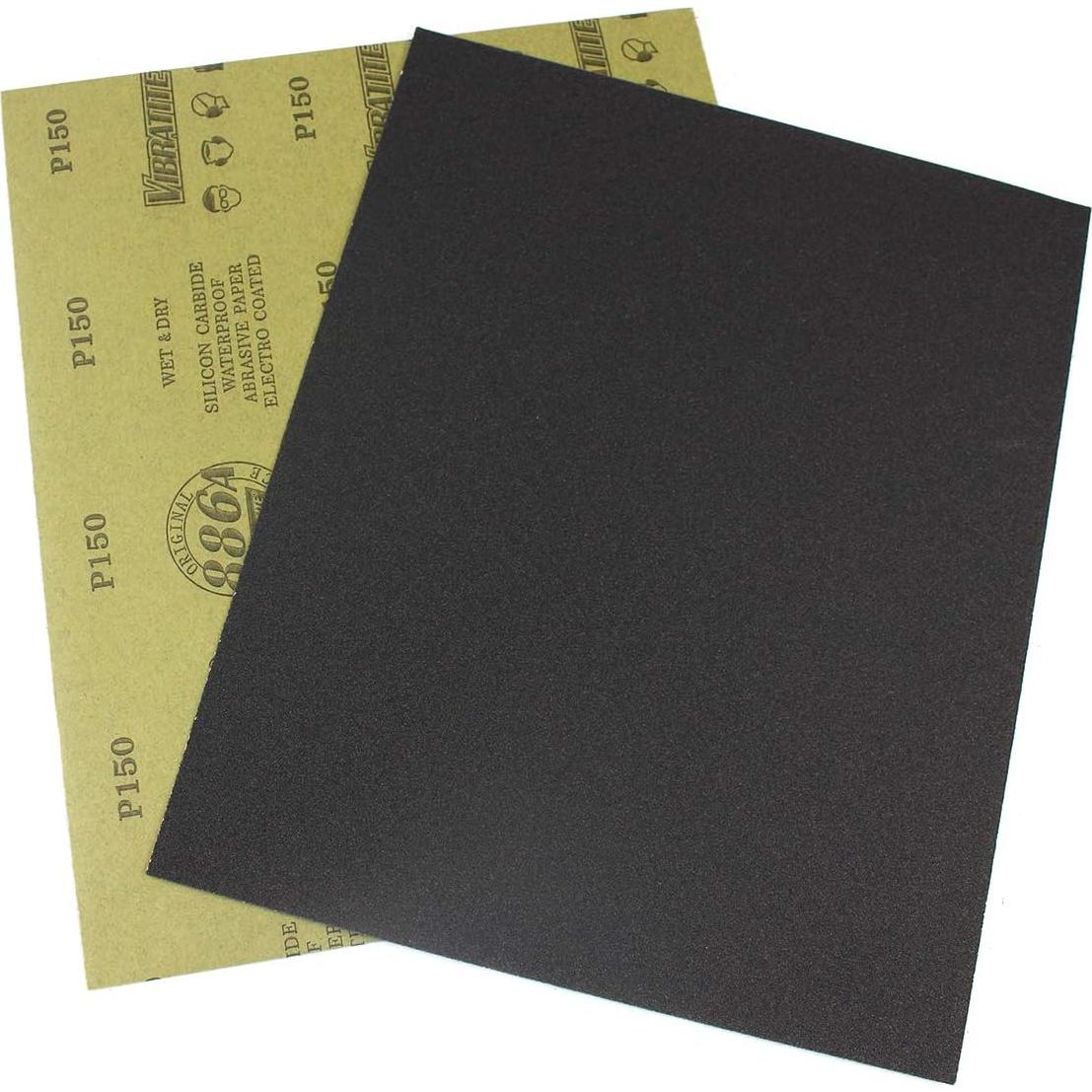 Papel de Lija Húmedo y Seco MAXMAN 10 Hojas Grano 150