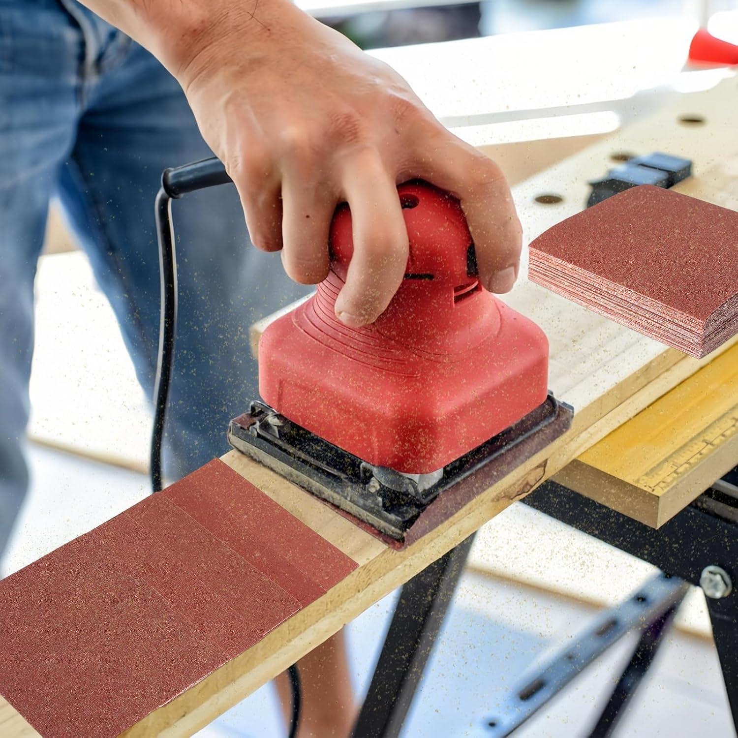 Hoja de lija BAOSTC 11,43x13,97cm Grano P60 Paquete 50