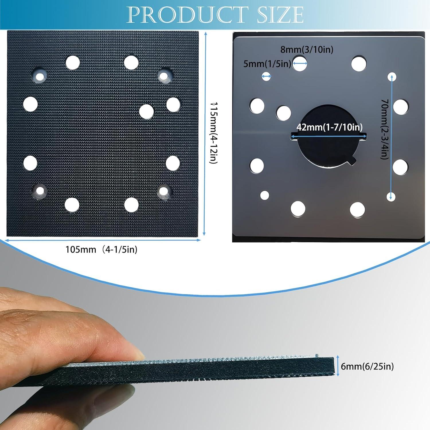 Paquete de 2 almohadillas de lija Toromp para DeWalt 151284-00