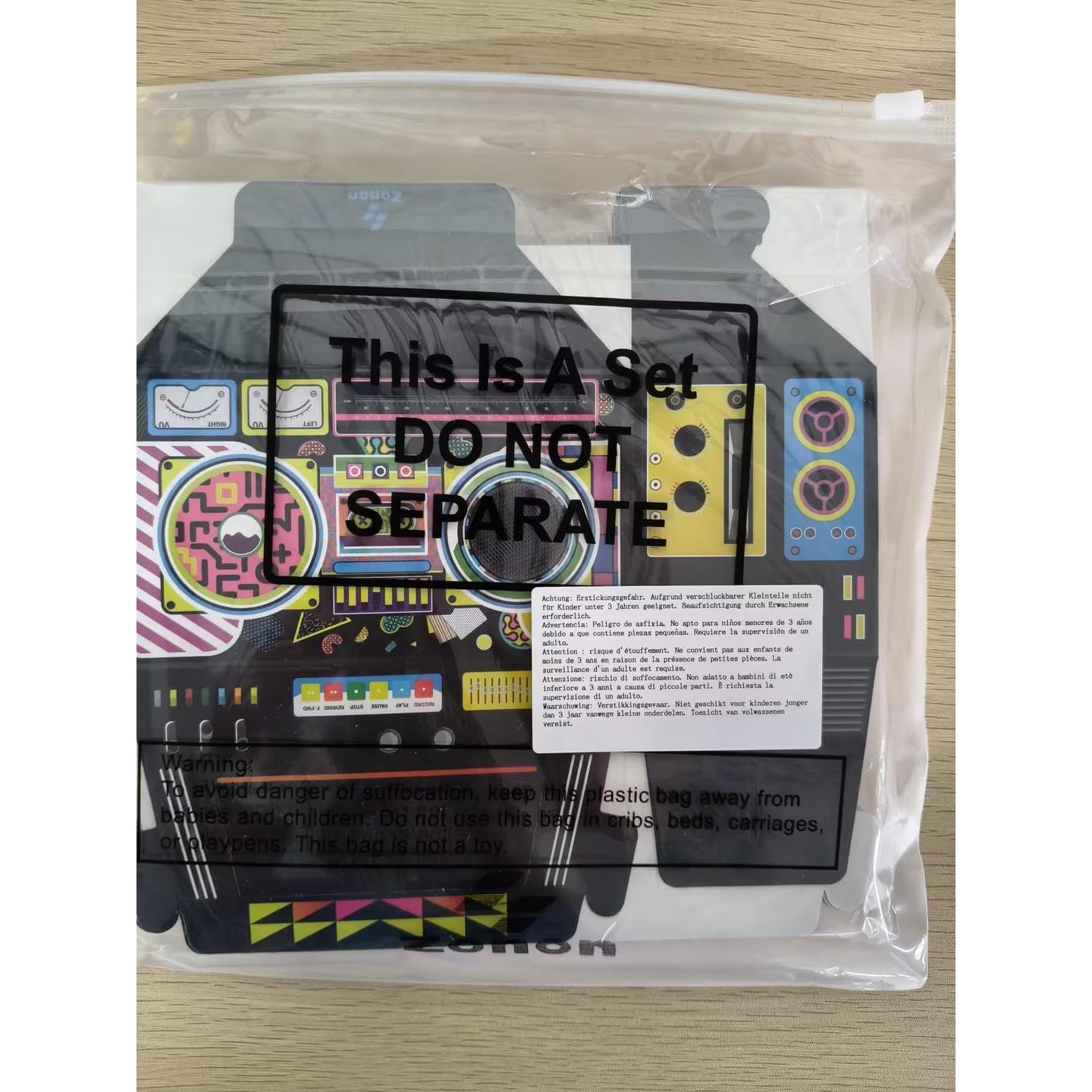 Zonon 24 Cajas de Favor Fiesta 80s Retro Decoración