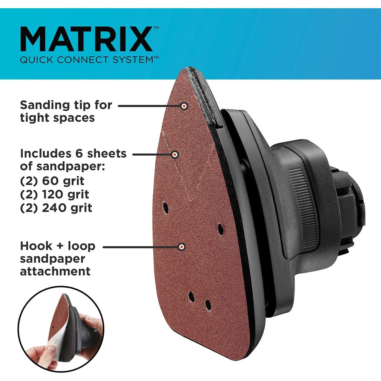 Accesorio Router BLACK+DECKER Matrix Lijadora 2,54 cm