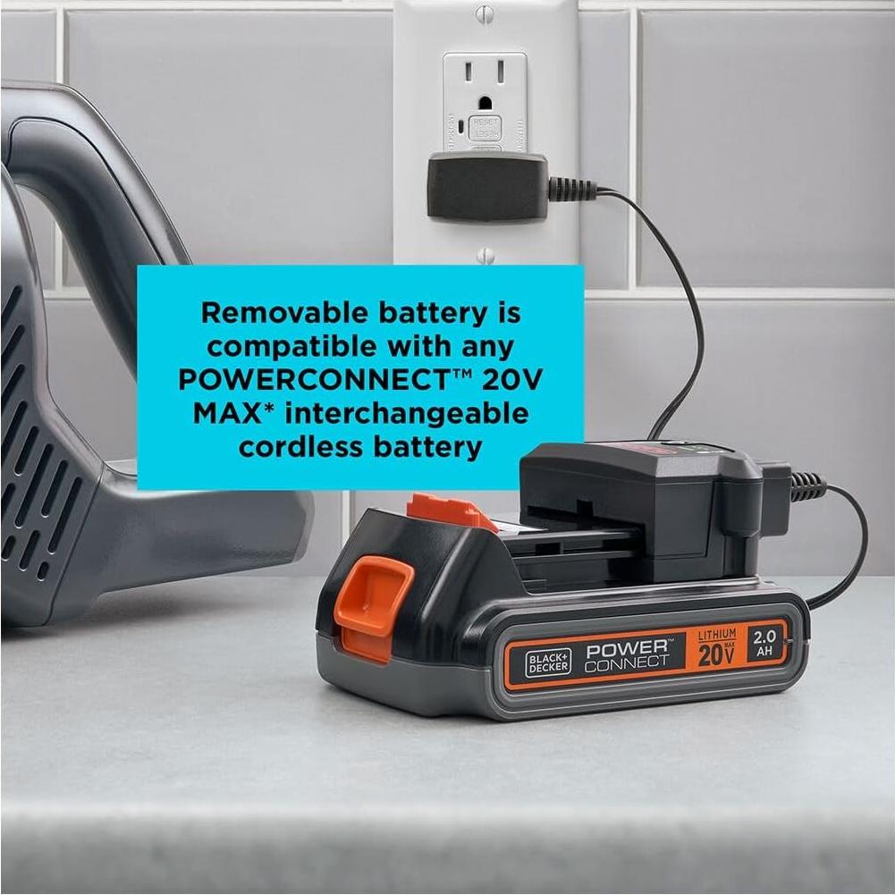Aspiradora Inalámbrica BLACK+DECKER 20V MAX con LED