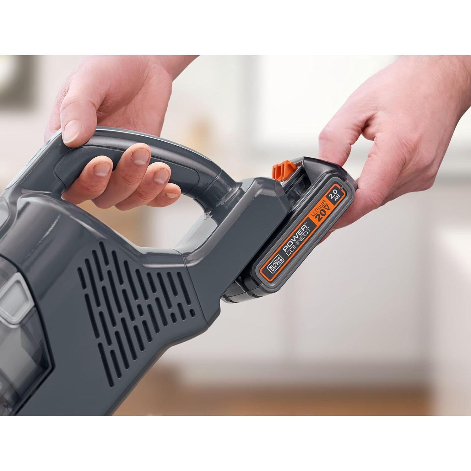 Aspiradora Inalámbrica BLACK+DECKER 20V MAX con LED