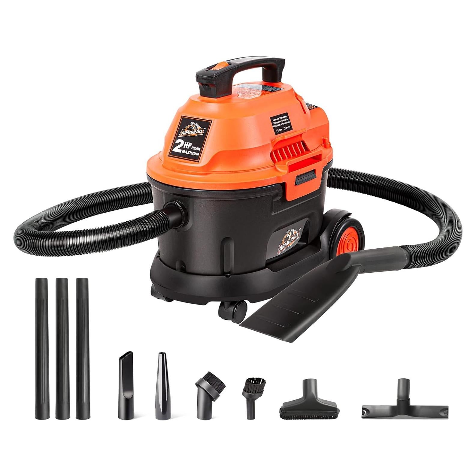 Aspiradora Húmeda/Seca Armor All AA255W 2.5 Galones Naranja