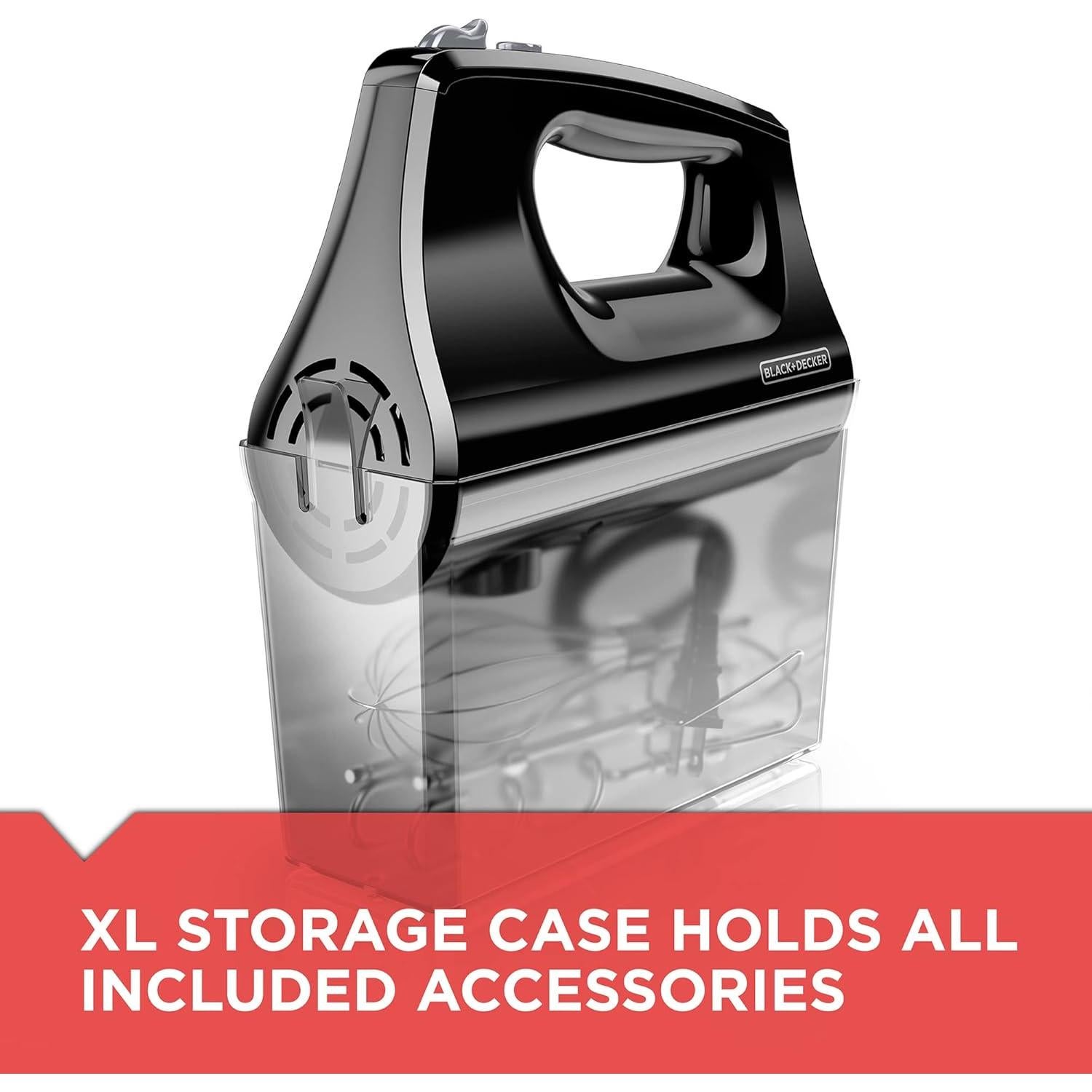 Batidora de Mano BLACK+DECKER 5 Velocidades 250W Accesorios