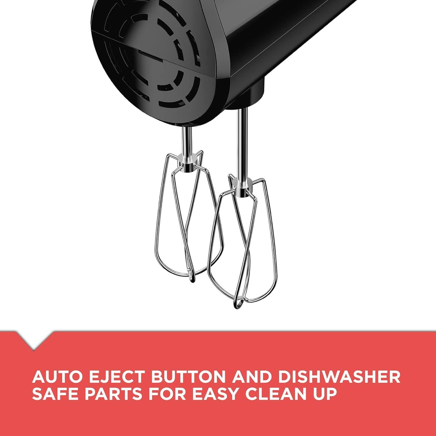 Batidora de Mano BLACK+DECKER 5 Velocidades 250W Accesorios