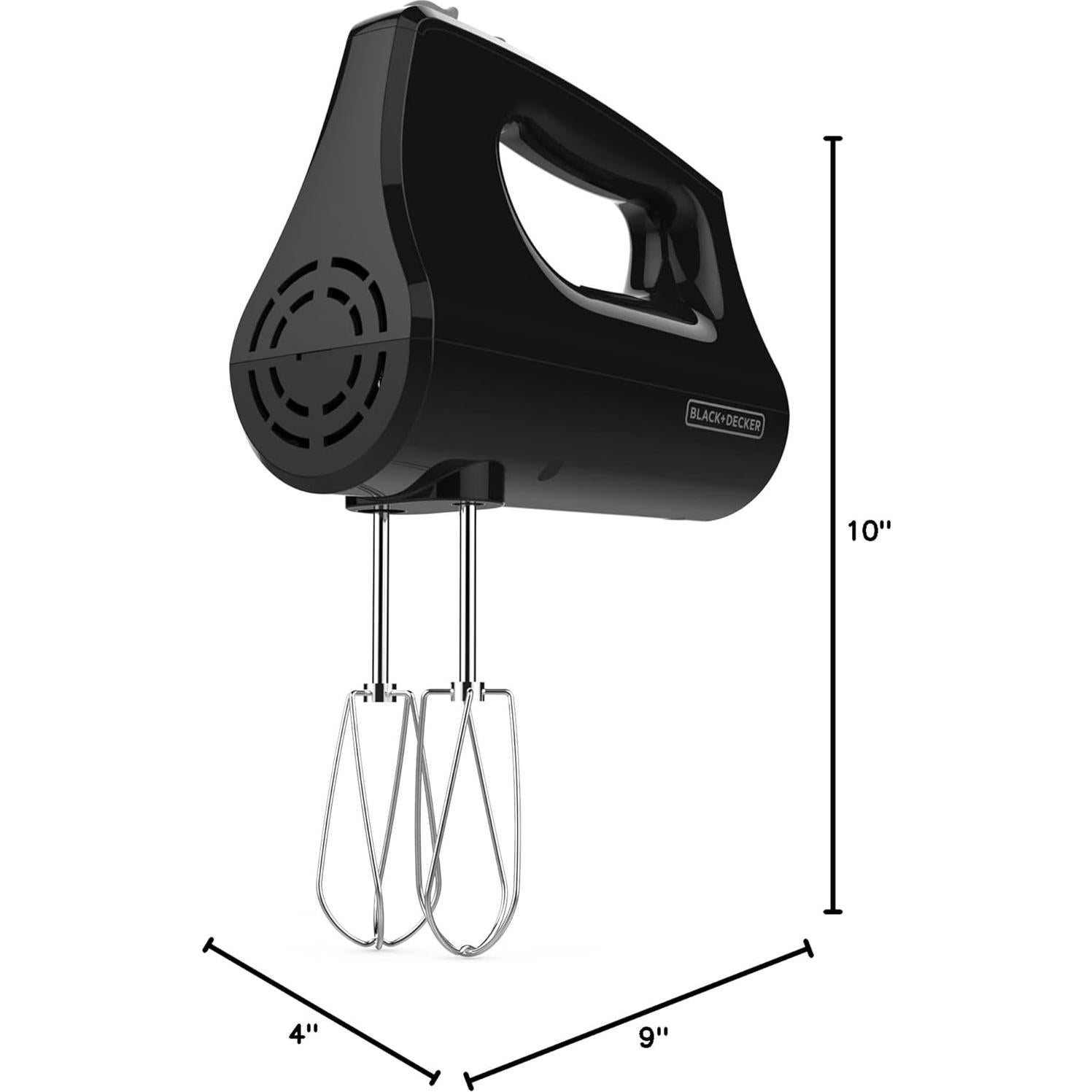 Batidora de Mano BLACK+DECKER 5 Velocidades 250W Accesorios