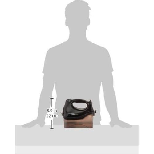 Hamilton Beach Power Deluxe 6-Speed Electric Hand Mixer with Snap-On Storage Case, QuickBurst, Beaters, Whisk, Powerful 250 Watt Motor, Bowl Rest, Black (62692)