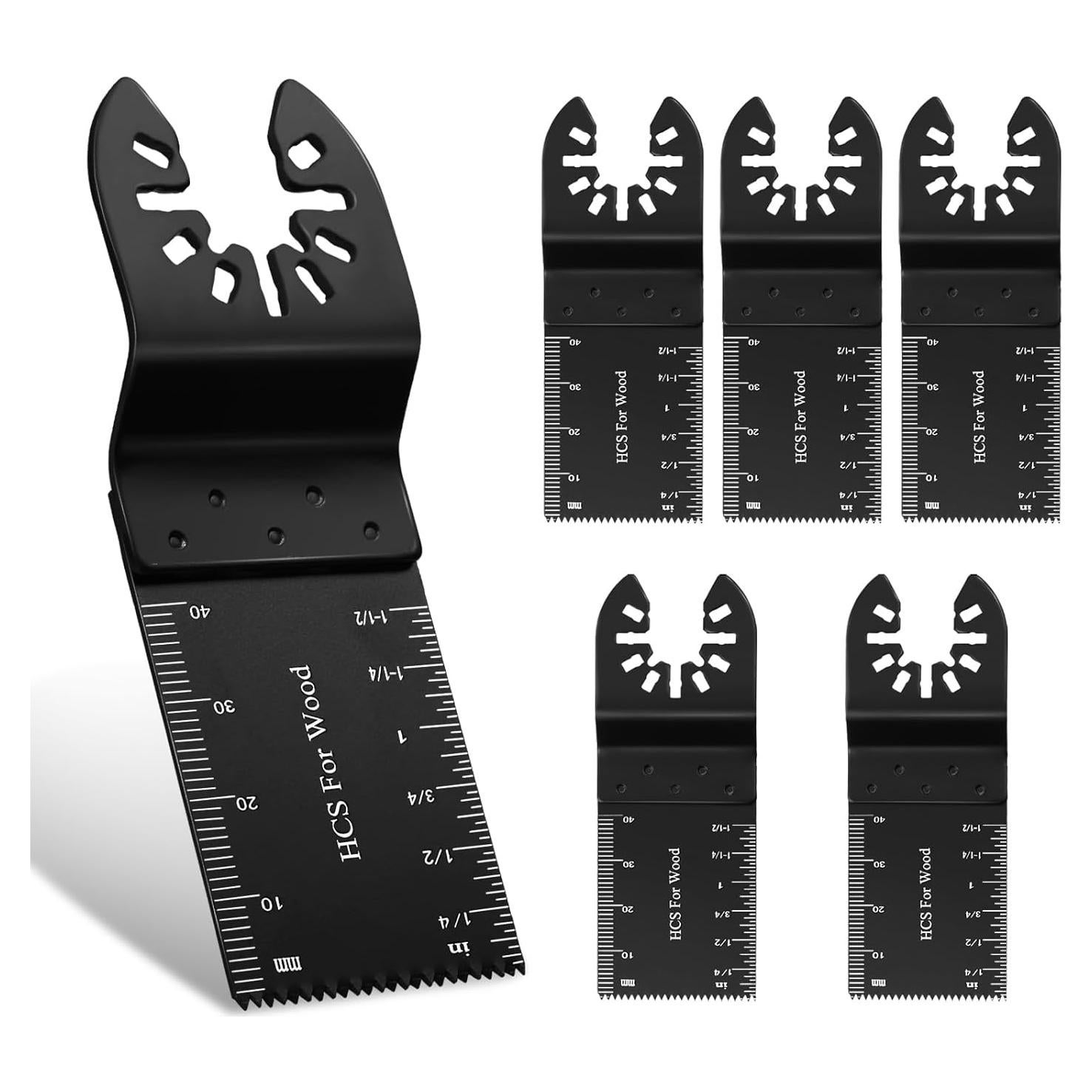 6 Hojas Oscilantes Vicsamer para Madera, 9x3.4cm, Rápida