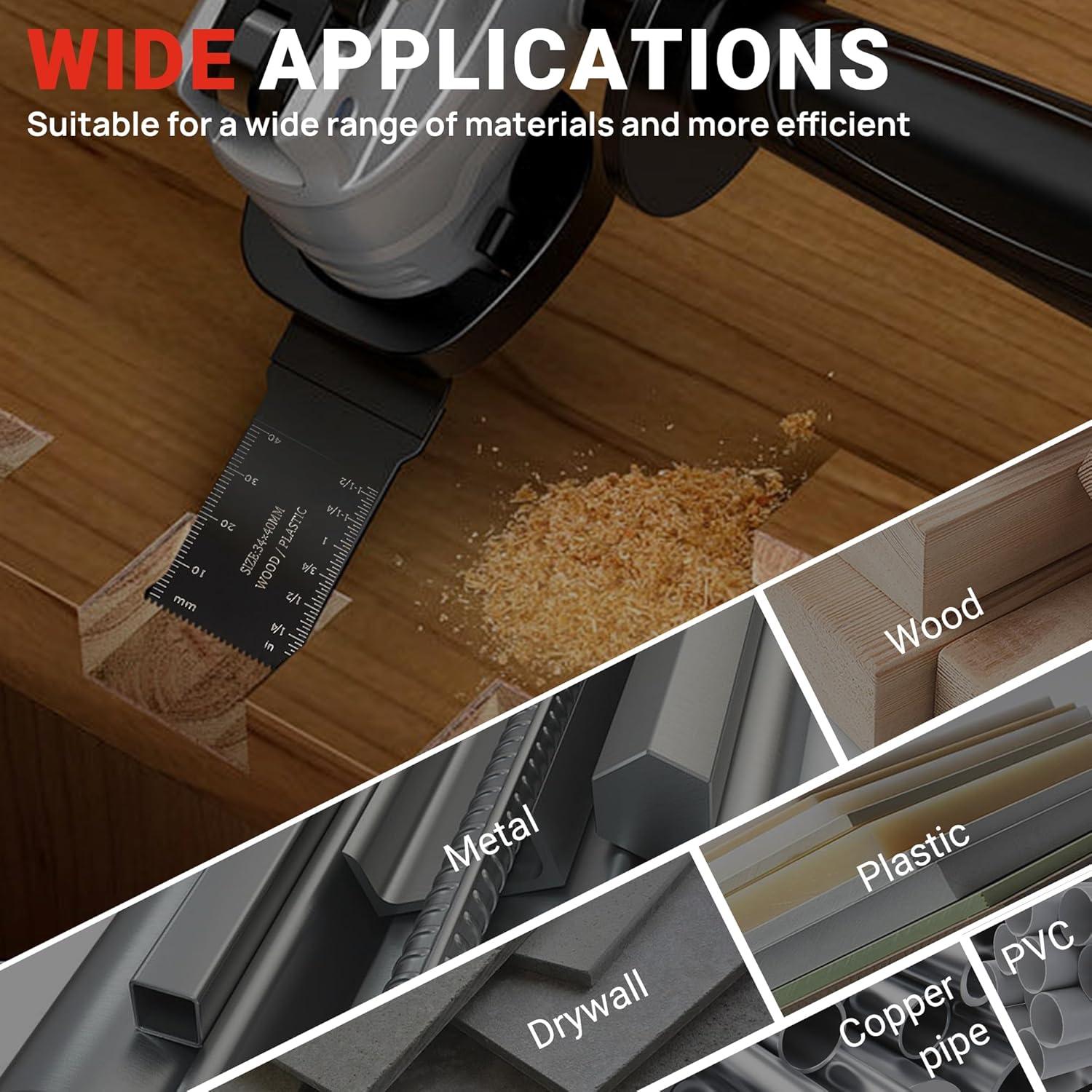 Juego de 159 Piezas Hoja de Sierra Oscilante PETOX