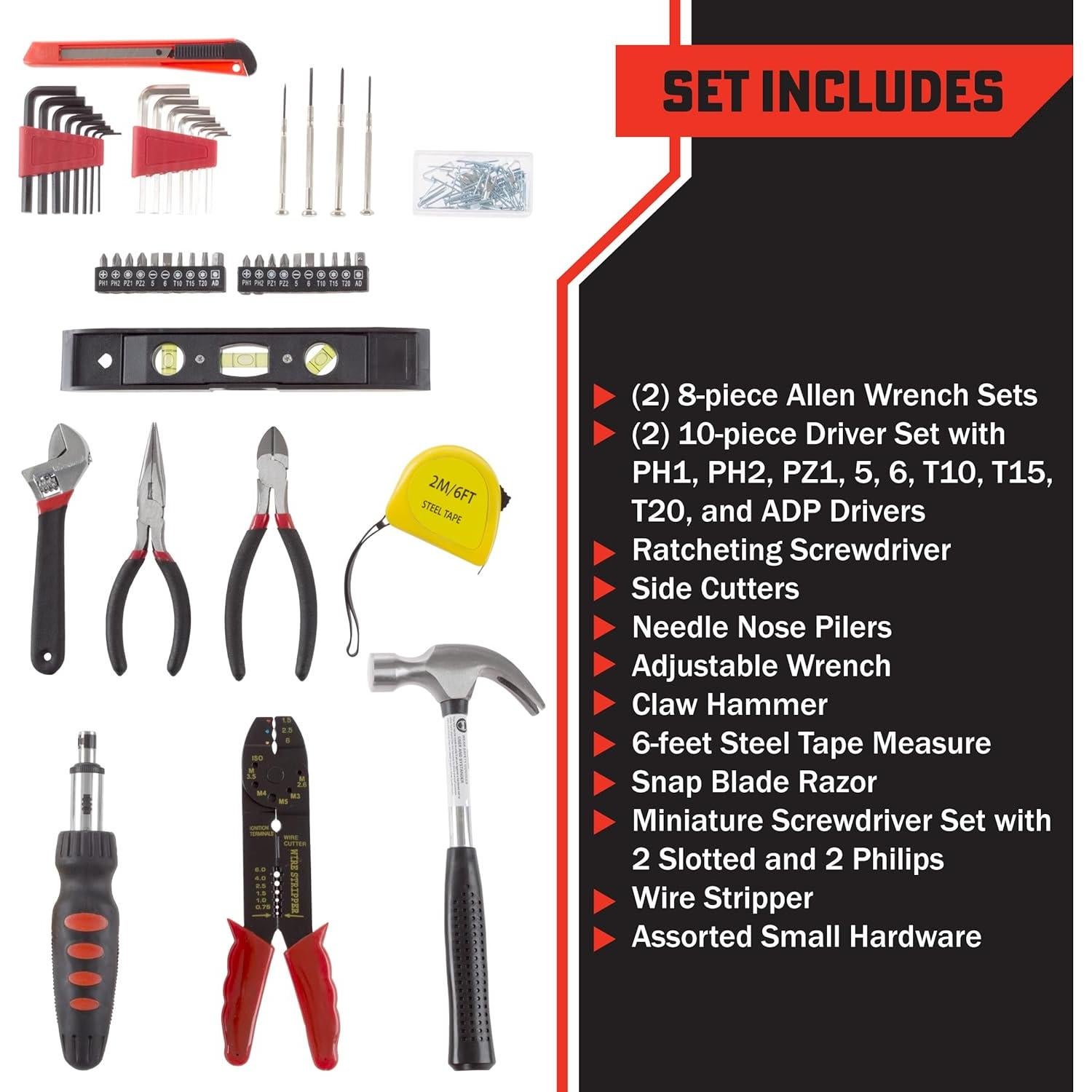 Juego de Herramientas 130 Piezas Stalwart - Kit Completo