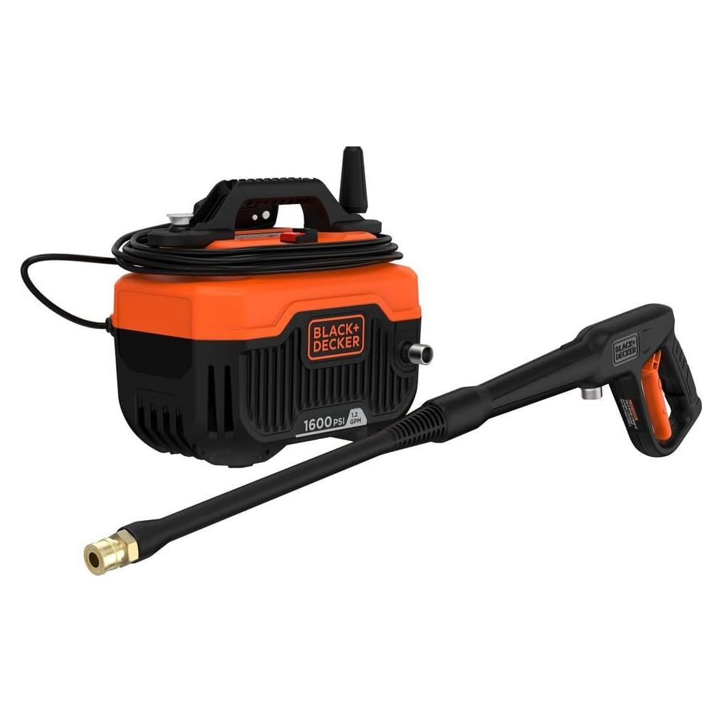 BLACK+DECKER Electric Cold Water Pressure Washer, 1,600 MAX PSI, 1.2 GPM (BEPW1600)