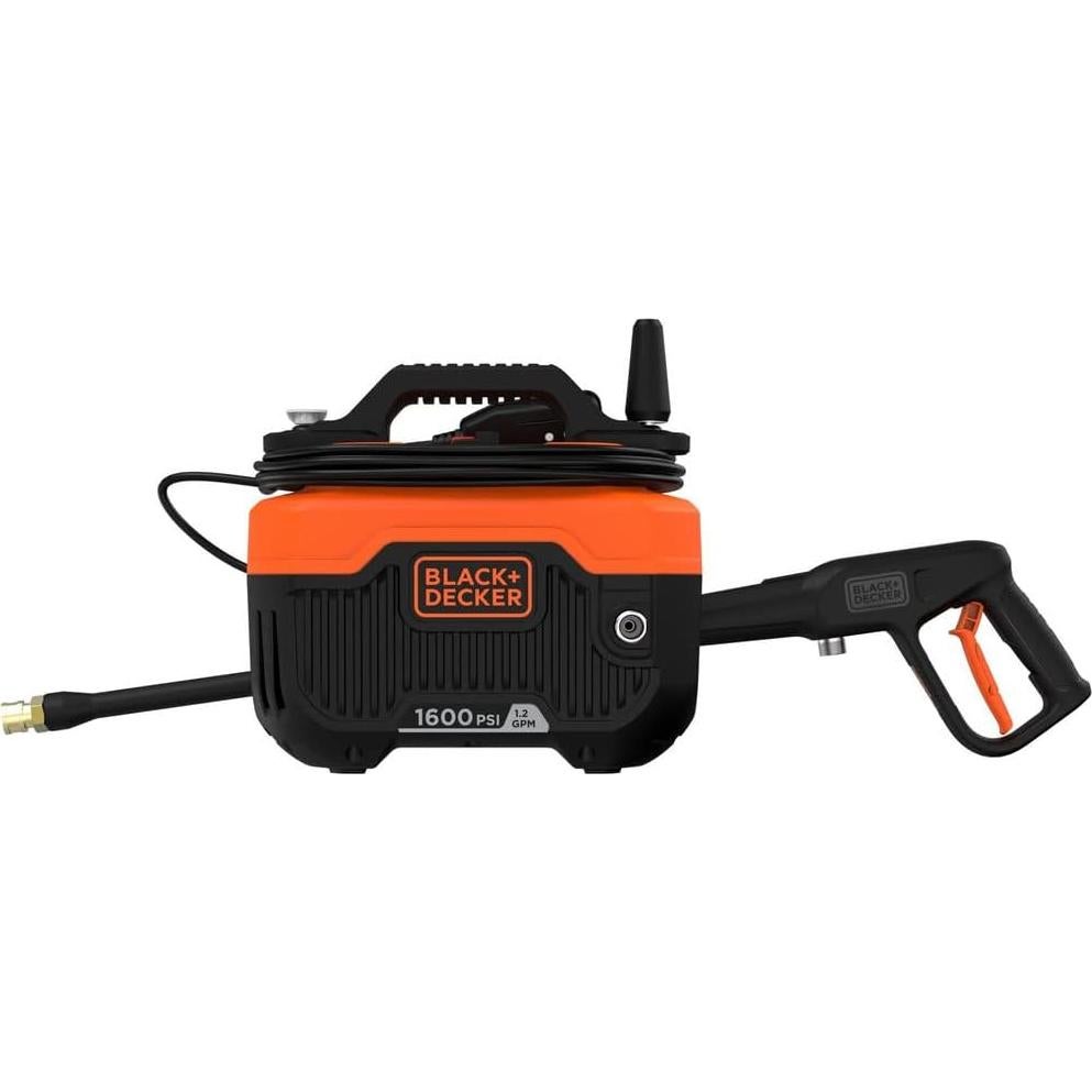 BLACK+DECKER Electric Cold Water Pressure Washer, 1,600 MAX PSI, 1.2 GPM (BEPW1600)