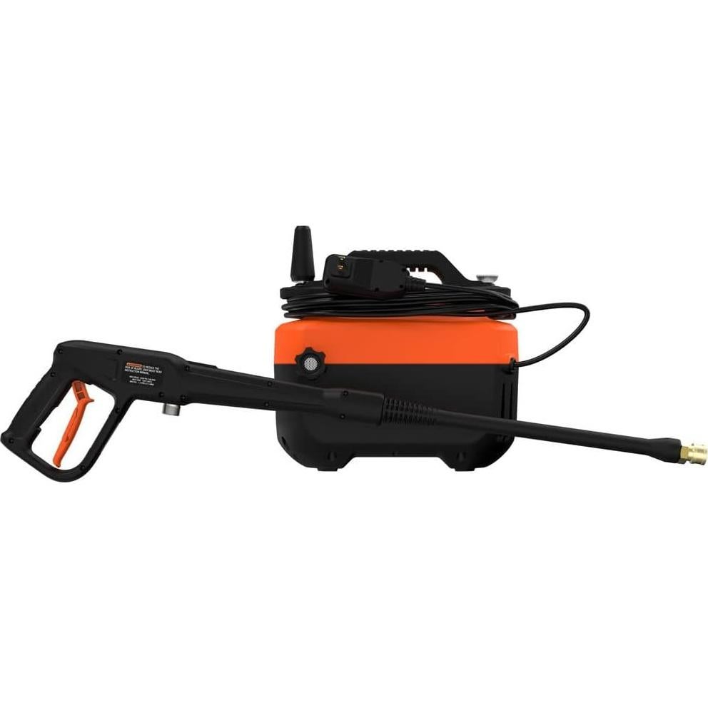 BLACK+DECKER Electric Cold Water Pressure Washer, 1,600 MAX PSI, 1.2 GPM (BEPW1600)