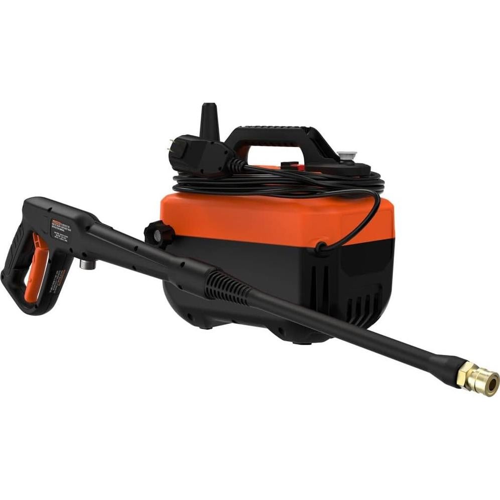 BLACK+DECKER Electric Cold Water Pressure Washer, 1,600 MAX PSI, 1.2 GPM (BEPW1600)