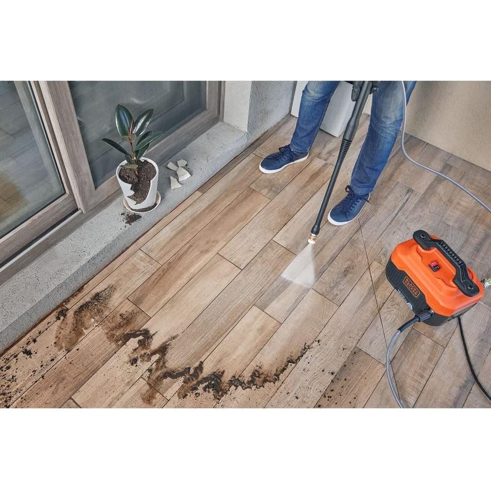BLACK+DECKER Electric Cold Water Pressure Washer, 1,600 MAX PSI, 1.2 GPM (BEPW1600)