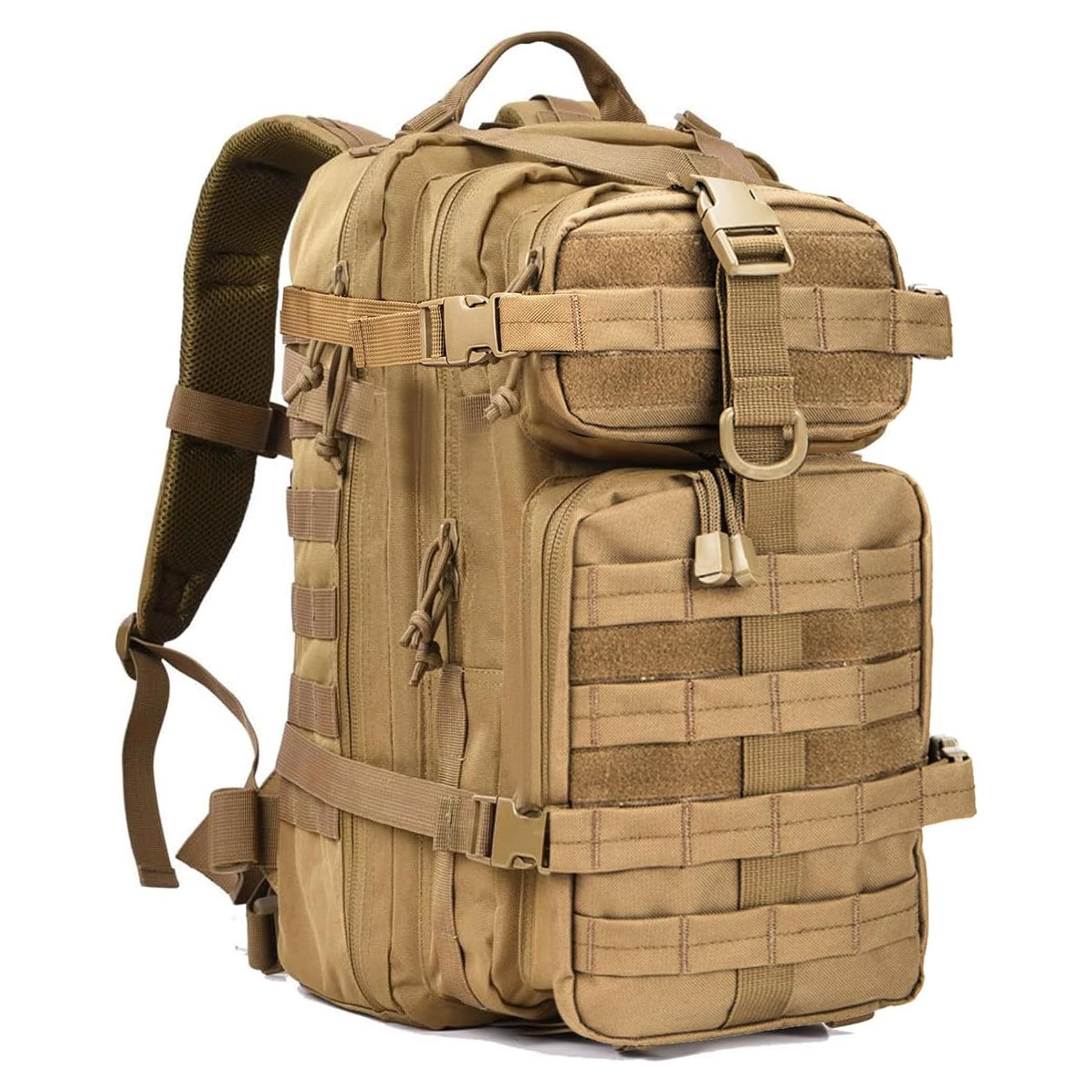 Mochila Táctica Militar 30L Molle Coyote para Senderismo