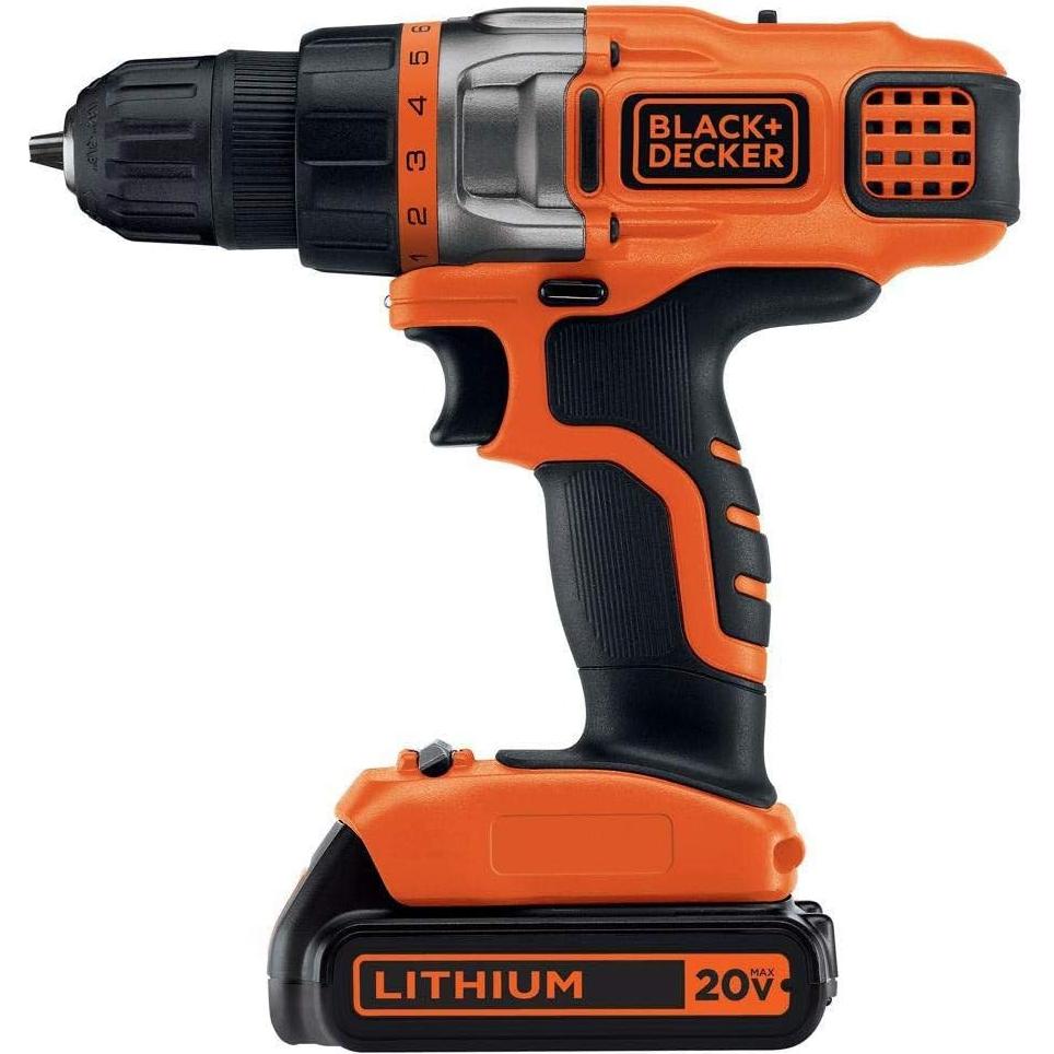 Taladro Inalámbrico BLACK+DECKER LDX220C 20V con LED