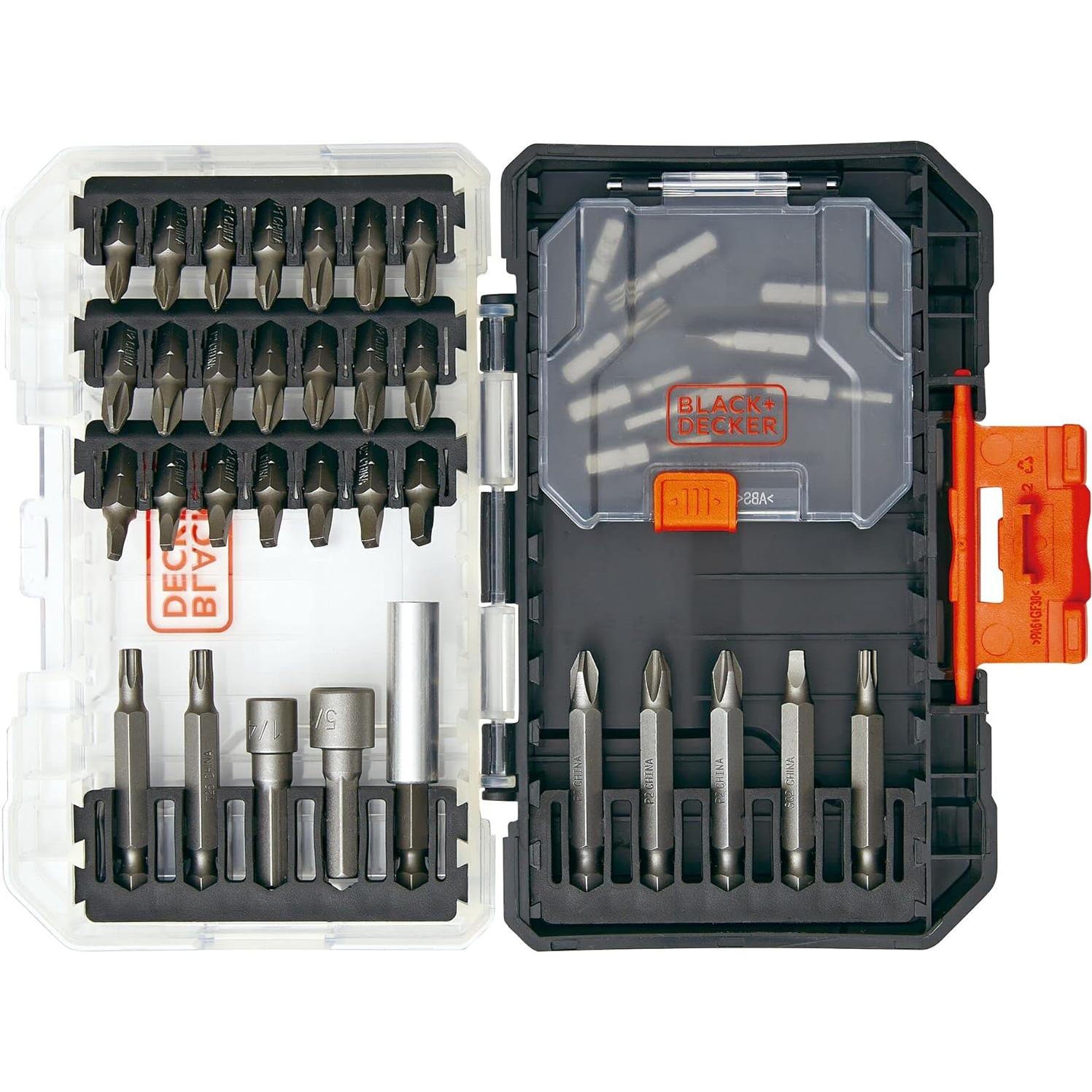 Juego de Puntas de Destornillador BLACK+DECKER 40 Piezas