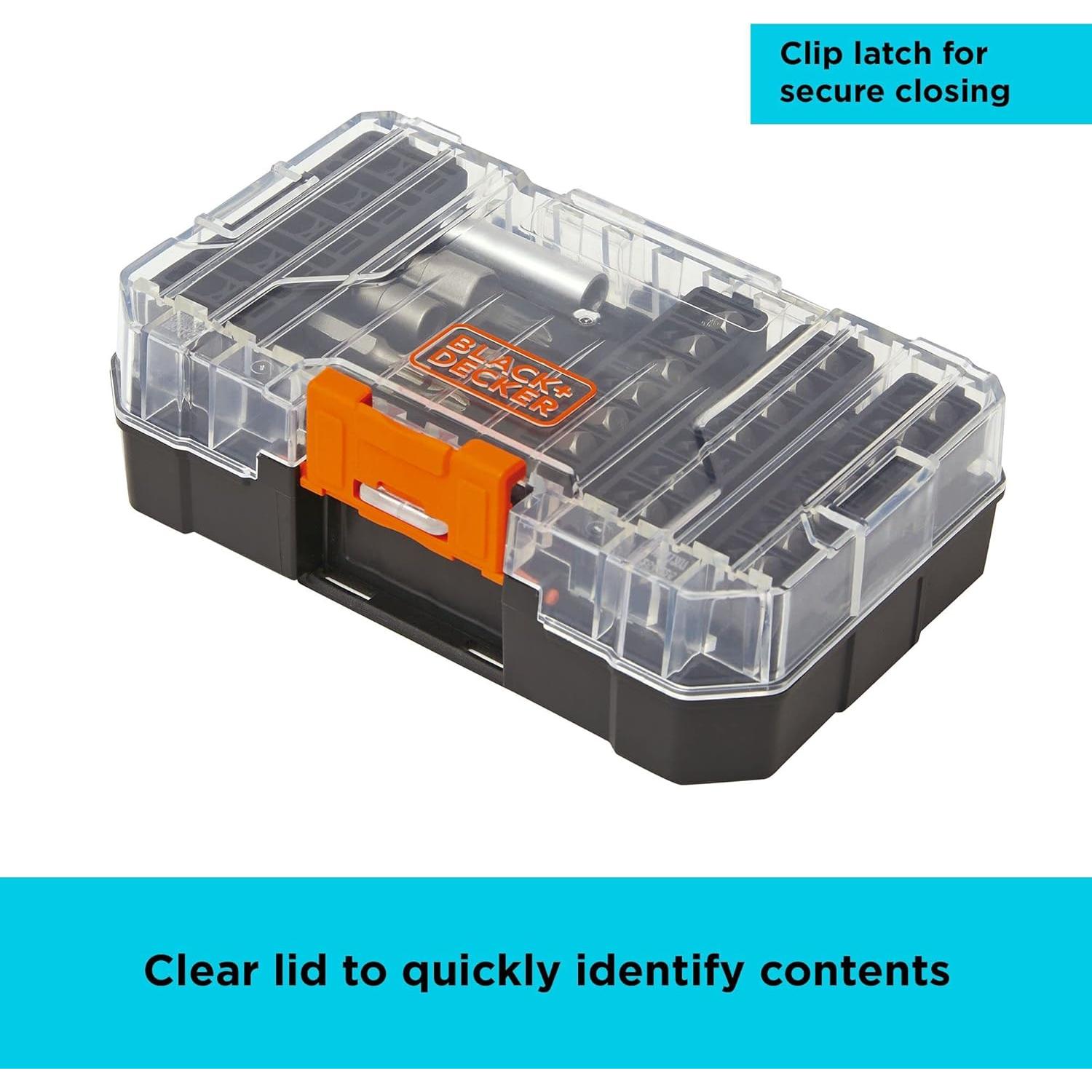 Juego de Puntas de Destornillador BLACK+DECKER 40 Piezas