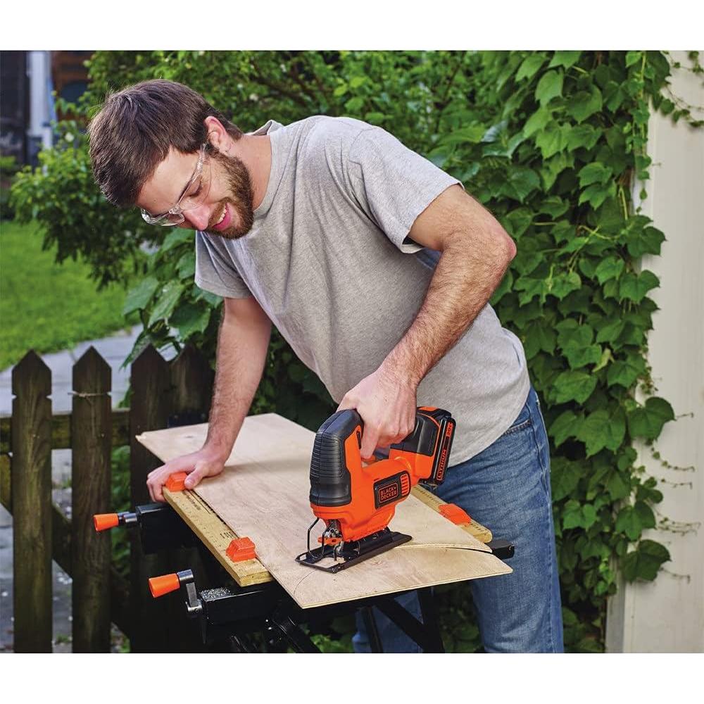 BLACK+DECKER 20V MAX* POWERCONNECT Cordless Jig Saw, Jigsaw Tool Only (BDCJS20B)